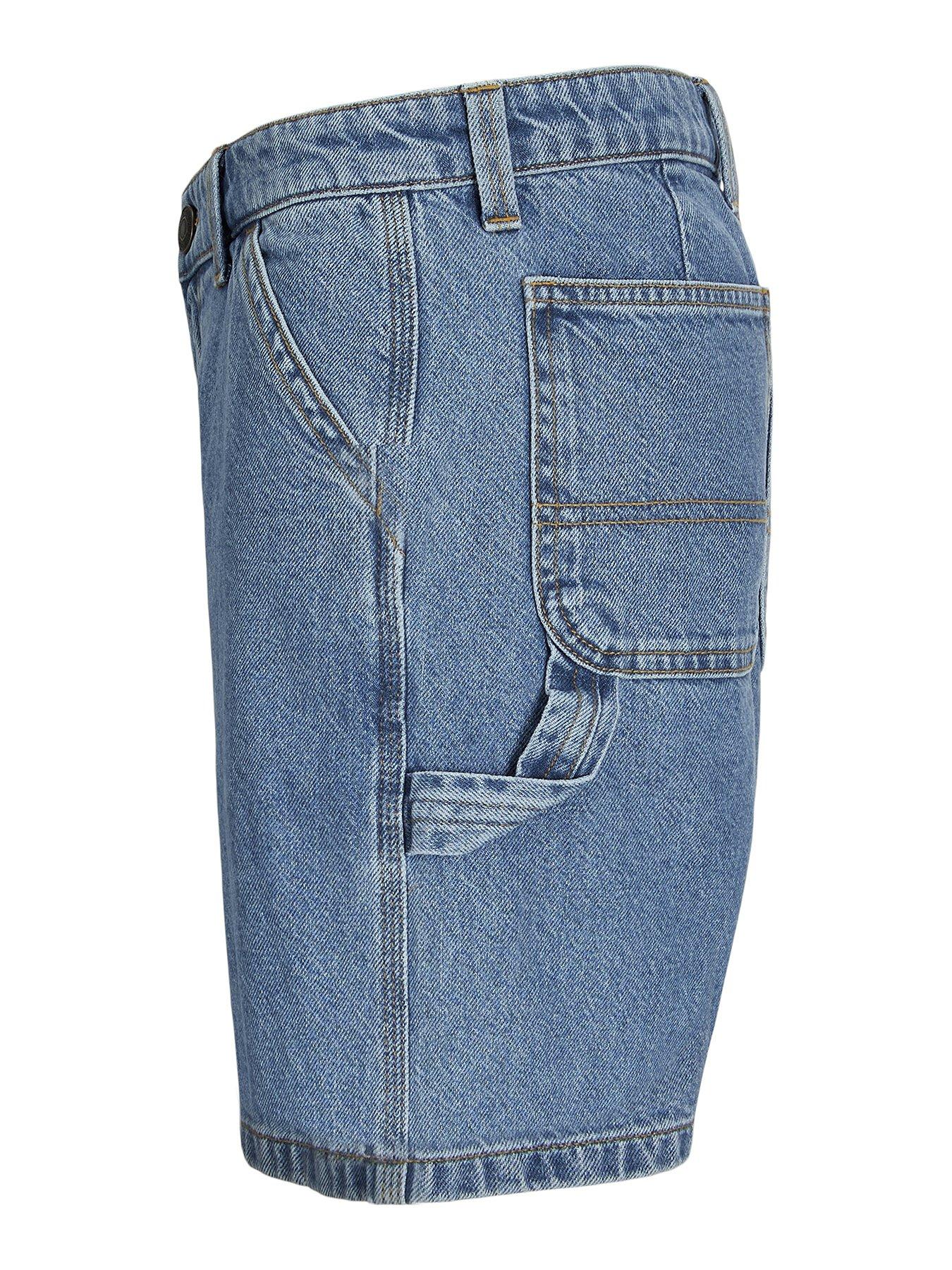 Image 3 of 3 of Jack & Jones Junior Boys Tony Carpenter Denim Shorts - Blue