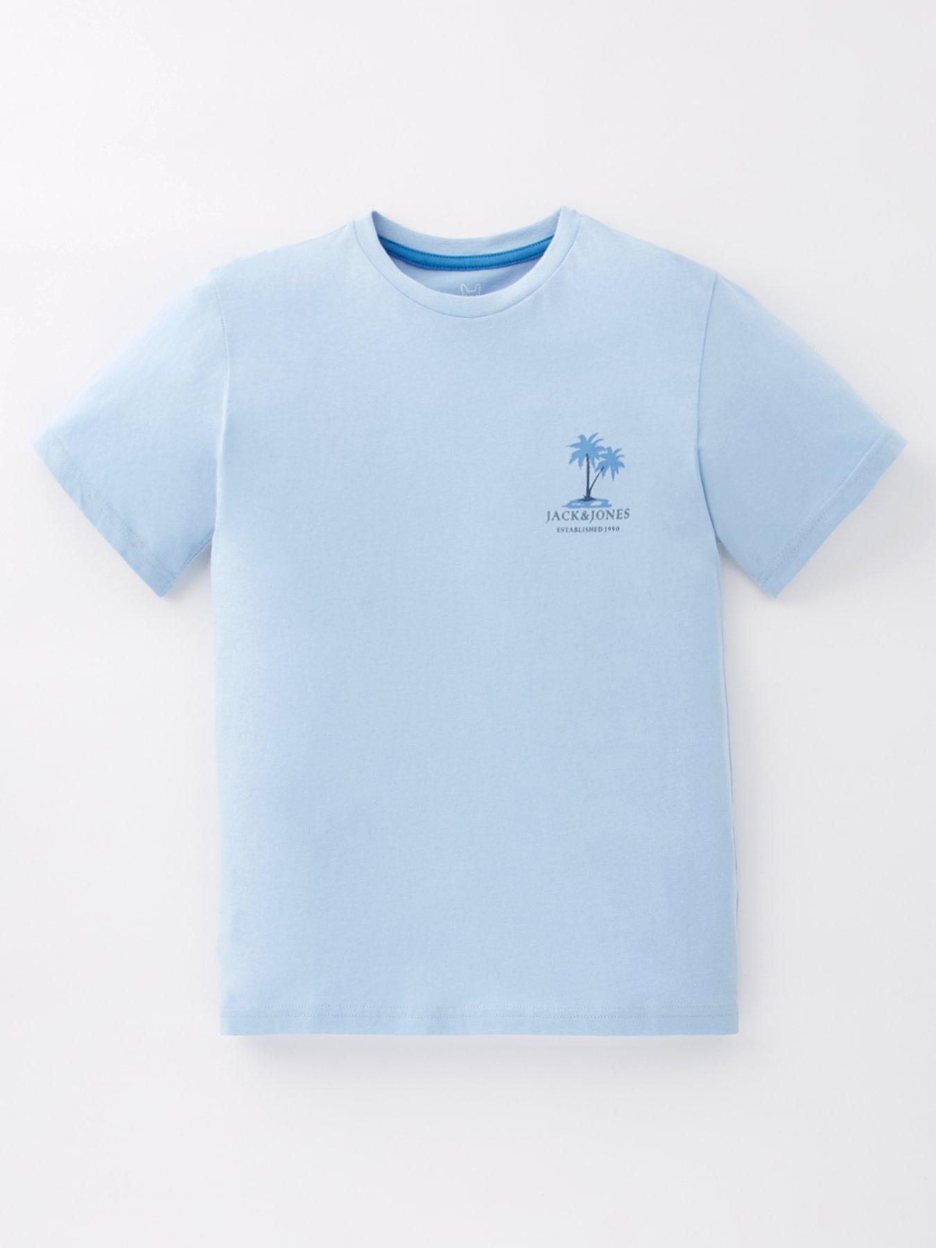 undefined Boys Summer Vibes Short Sleeve T-Shirt - Chambray Blue