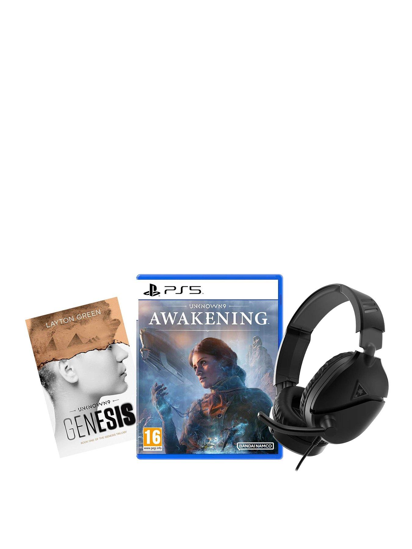 Image 1 of 1 of PlayStation 5 Unknown 9: Awakening,&nbsp;Unknown 9: Genesis (BOOK) &amp;&nbsp;Recon 70 MP Headphones -&nbsp;Black