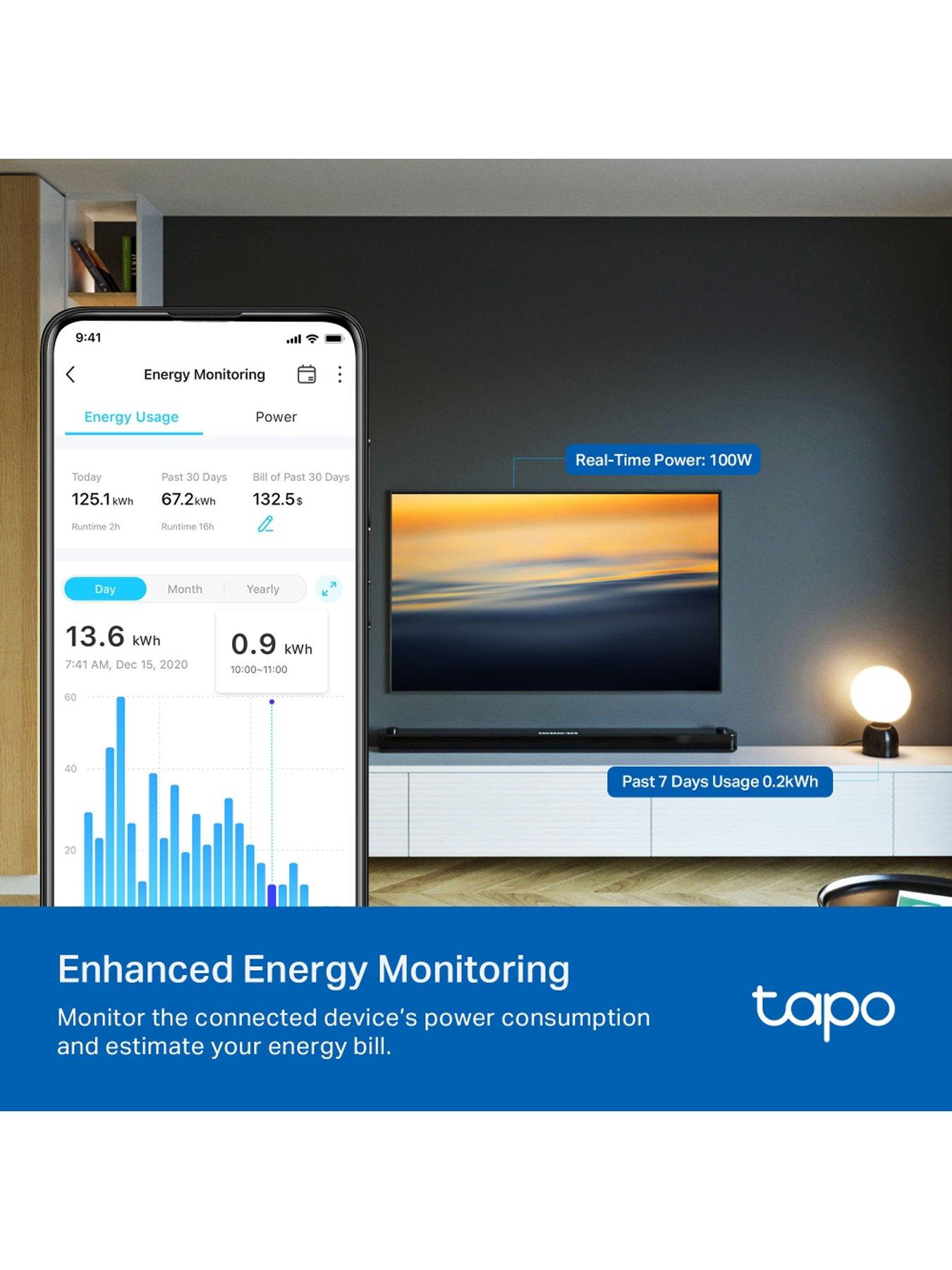 Image 5 of 7 of TP Link Tapo P304M Smart Power Strip, Wi-Fi Surge Protector with 4 Outlets &amp; 4 USB Ports