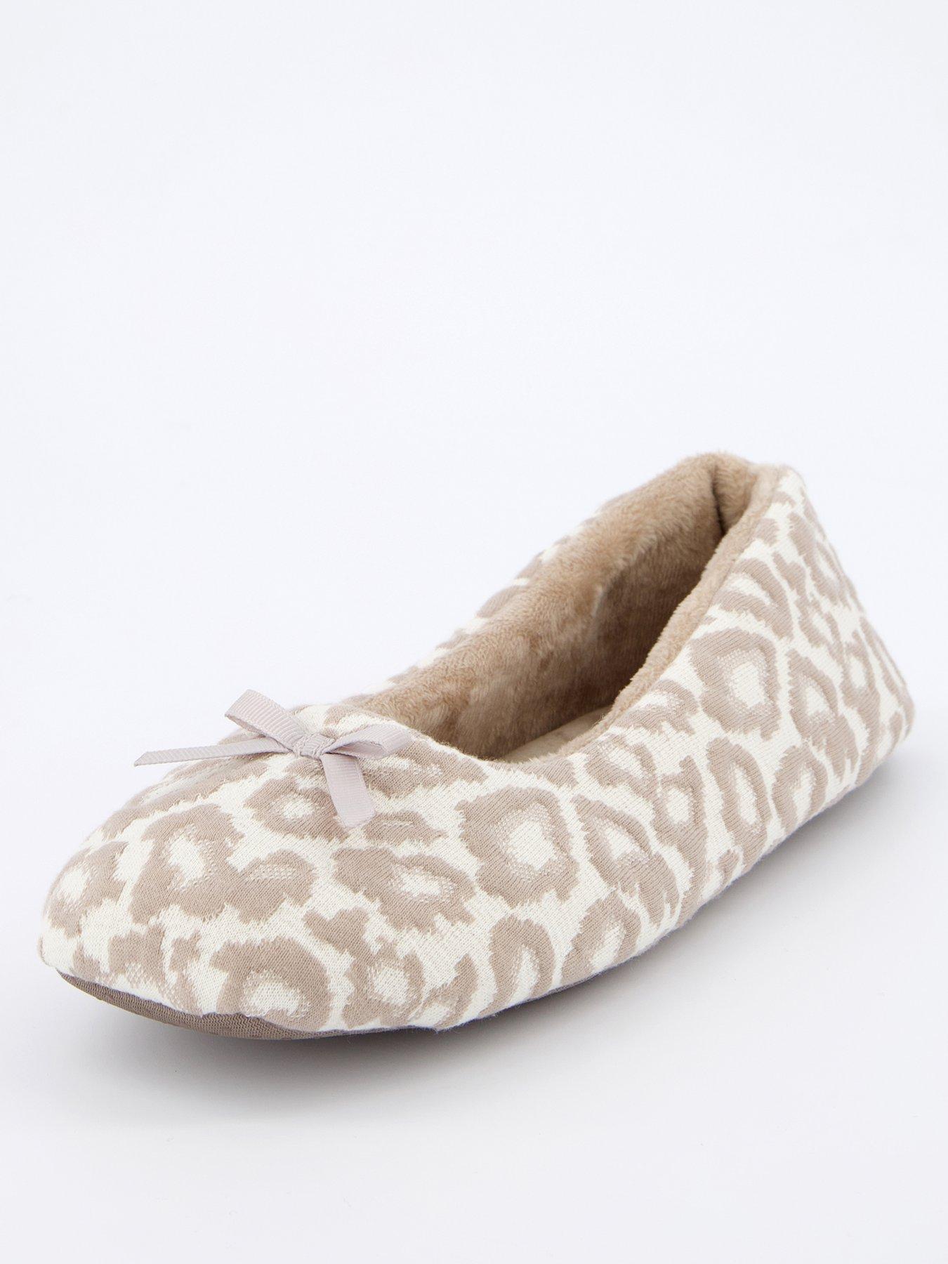 undefined Ballerina Slipper with Bow Detail - Natural