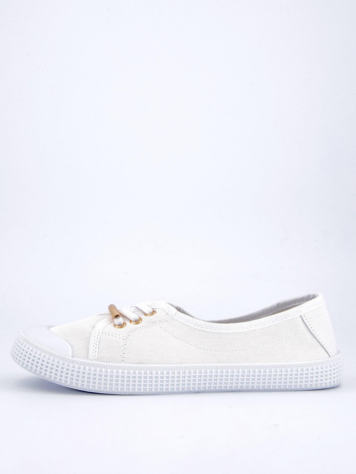 undefined Standard Fit Elastic Lace Pump - White