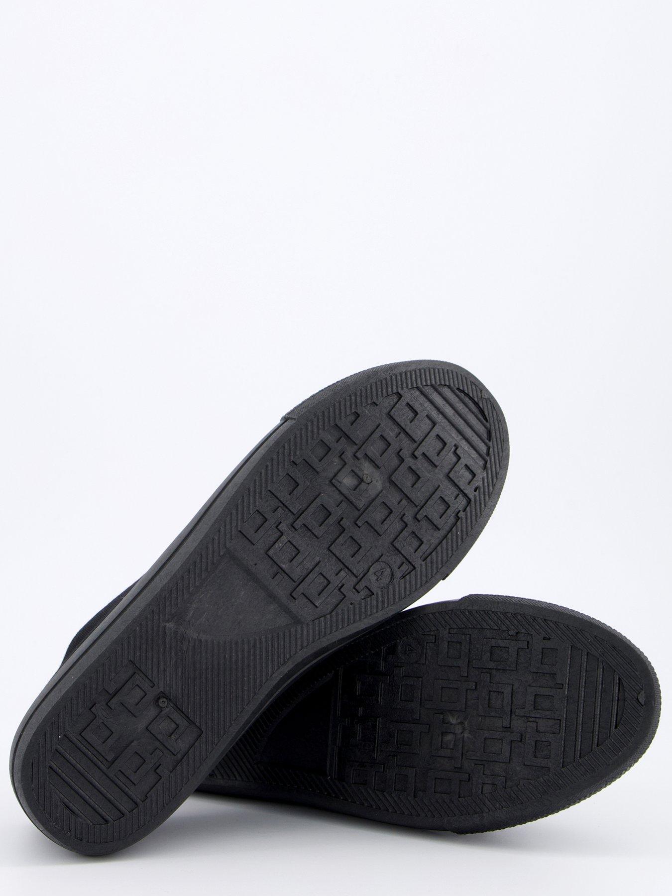 Image 4 of 7 of Everyday Standard Fit Canvas Lace Up Trainer - Black