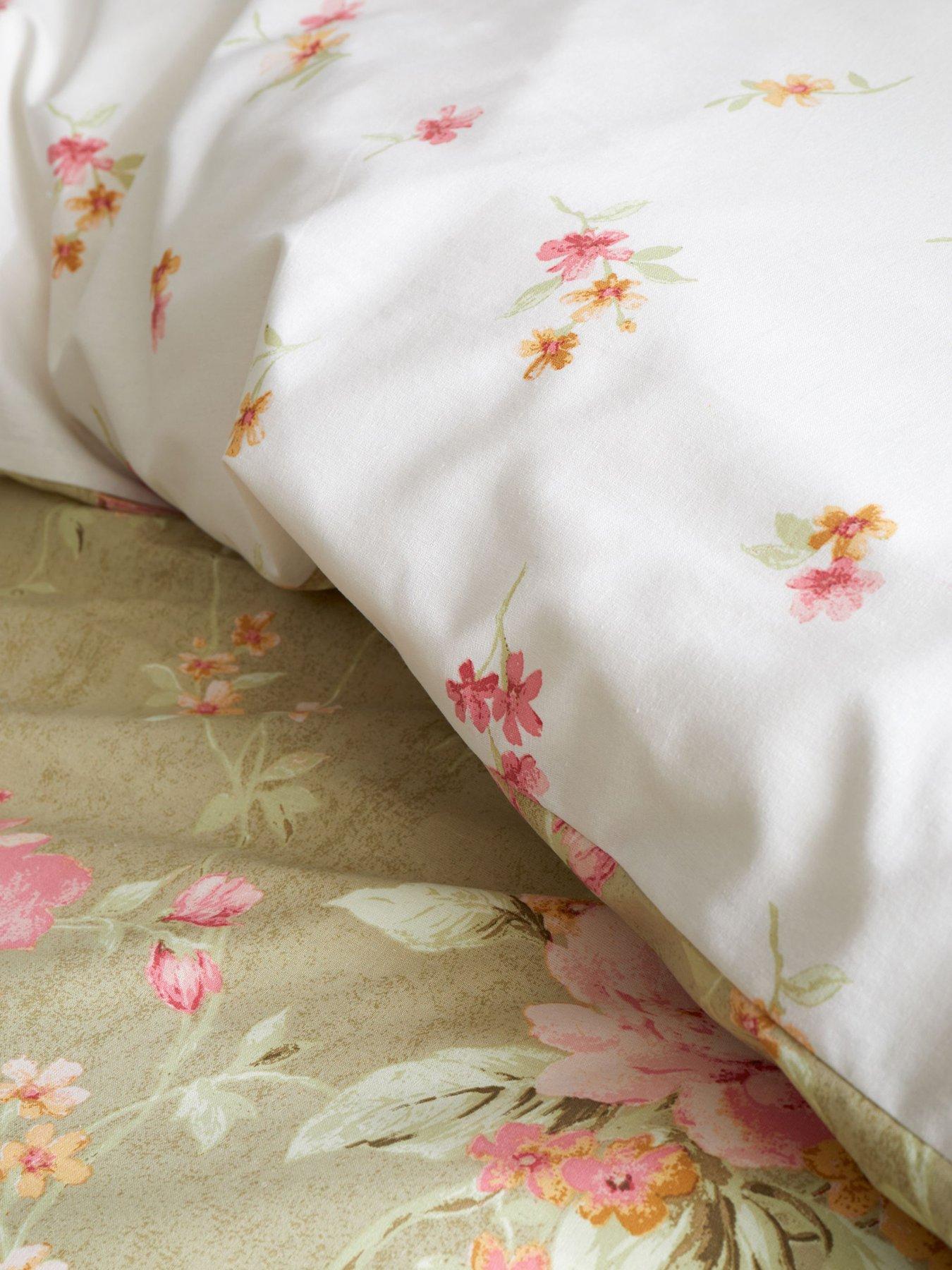 Image 7 of 7 of Bridgerton by Catherine Lansfield Penelope Floral Duvet Cover Set