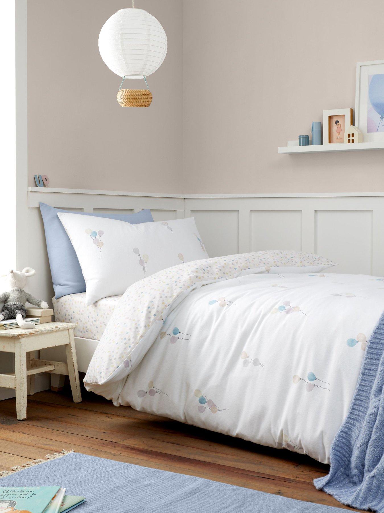 Product photograph of Bianca Balloons Brushed Cotton Duvet Cover Set from very.co.uk