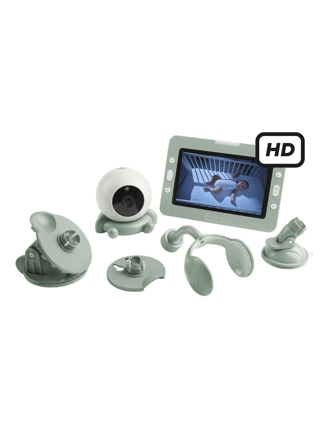 Babymoov Yoo Go + HD Home  &  Travel Wirefree Portable Video Baby Monitor - Green