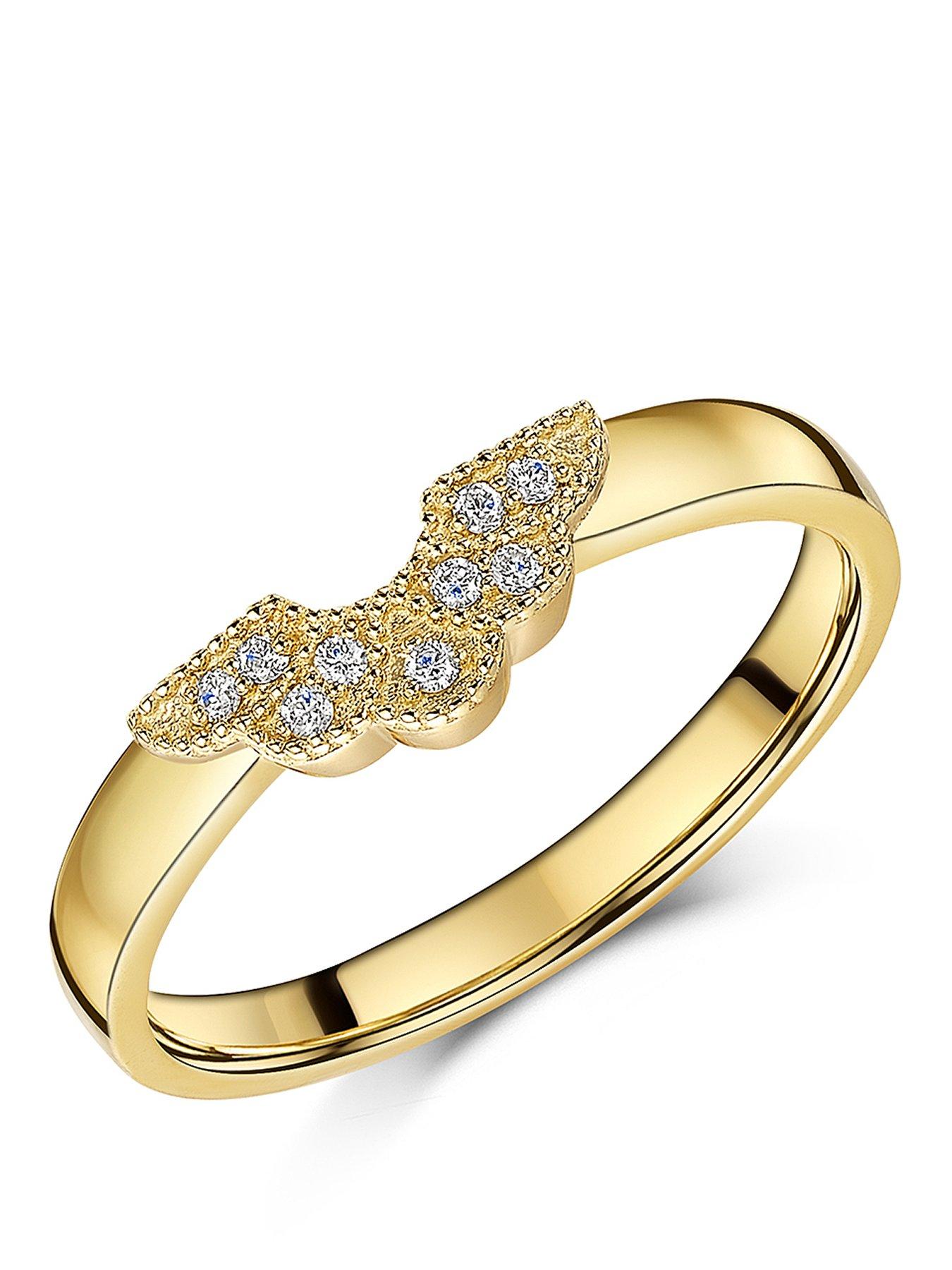 The Love Collection 9ct Yellow Gold Diamond Ring