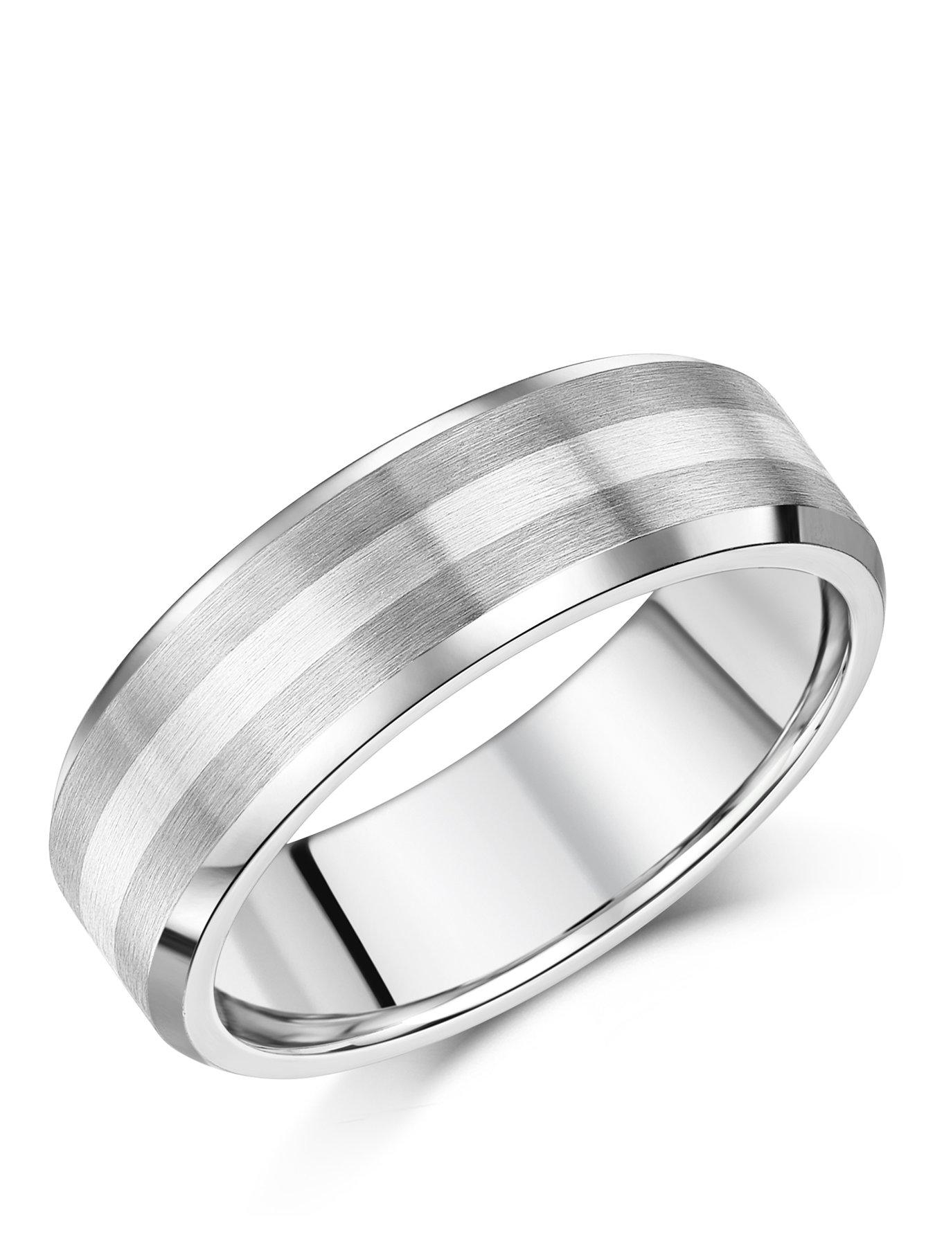 the-love-collection-7mm-silver-inlay-titanium-ring
