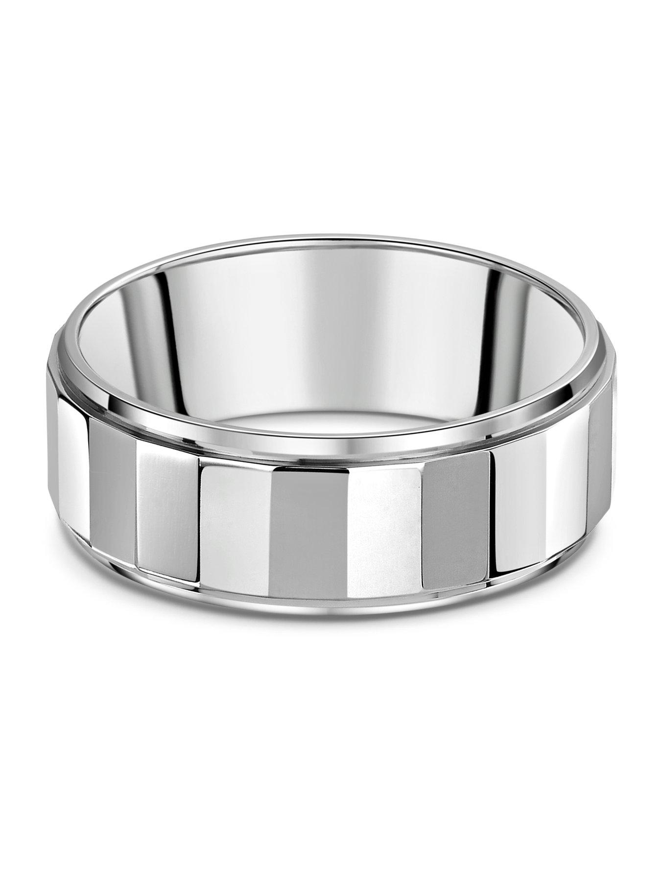 Image 2 of 2 of The Love Collection 8mm Titanium Ring - Silver