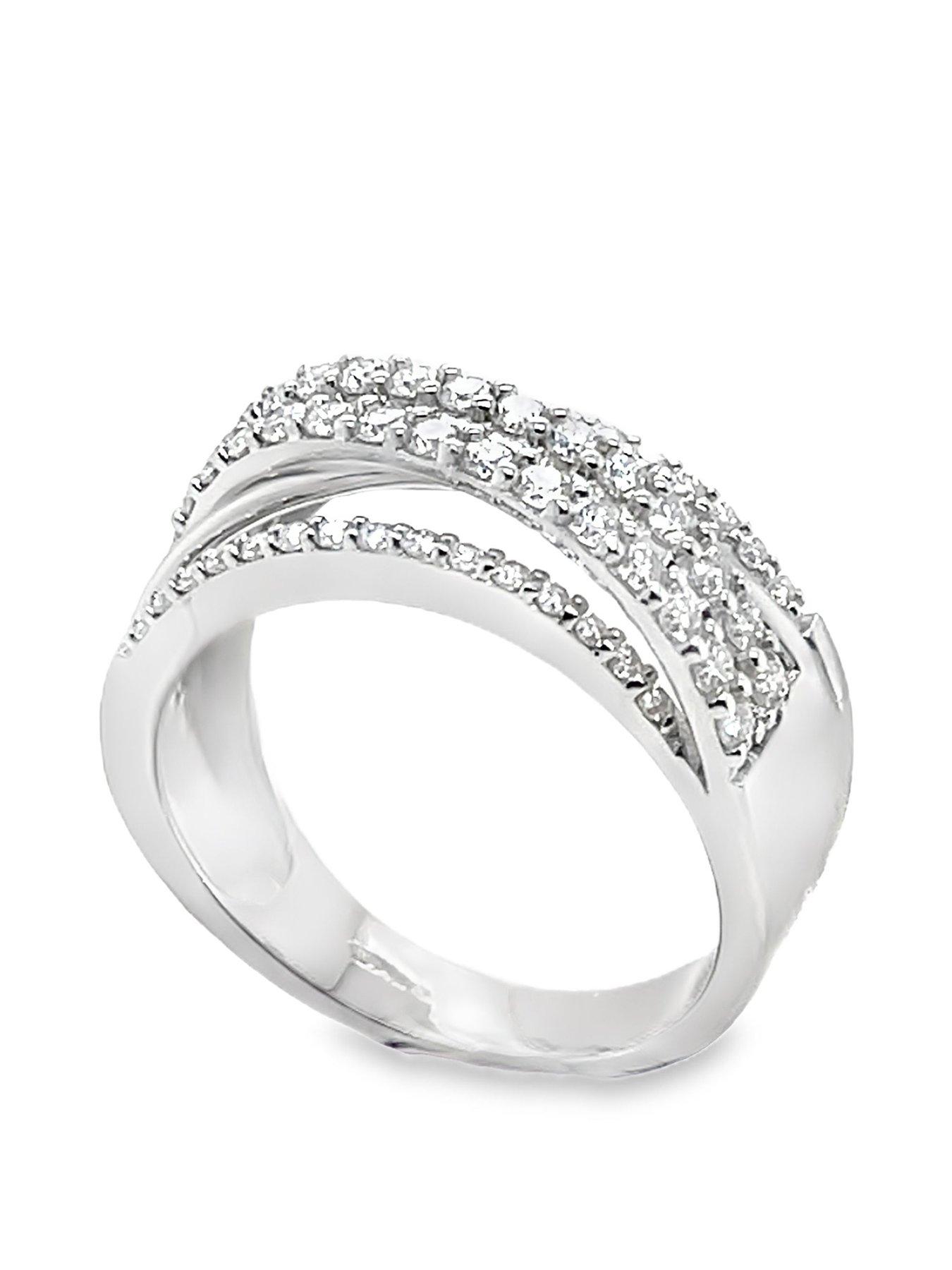 undefined 9KW Moissanite Twist Ring