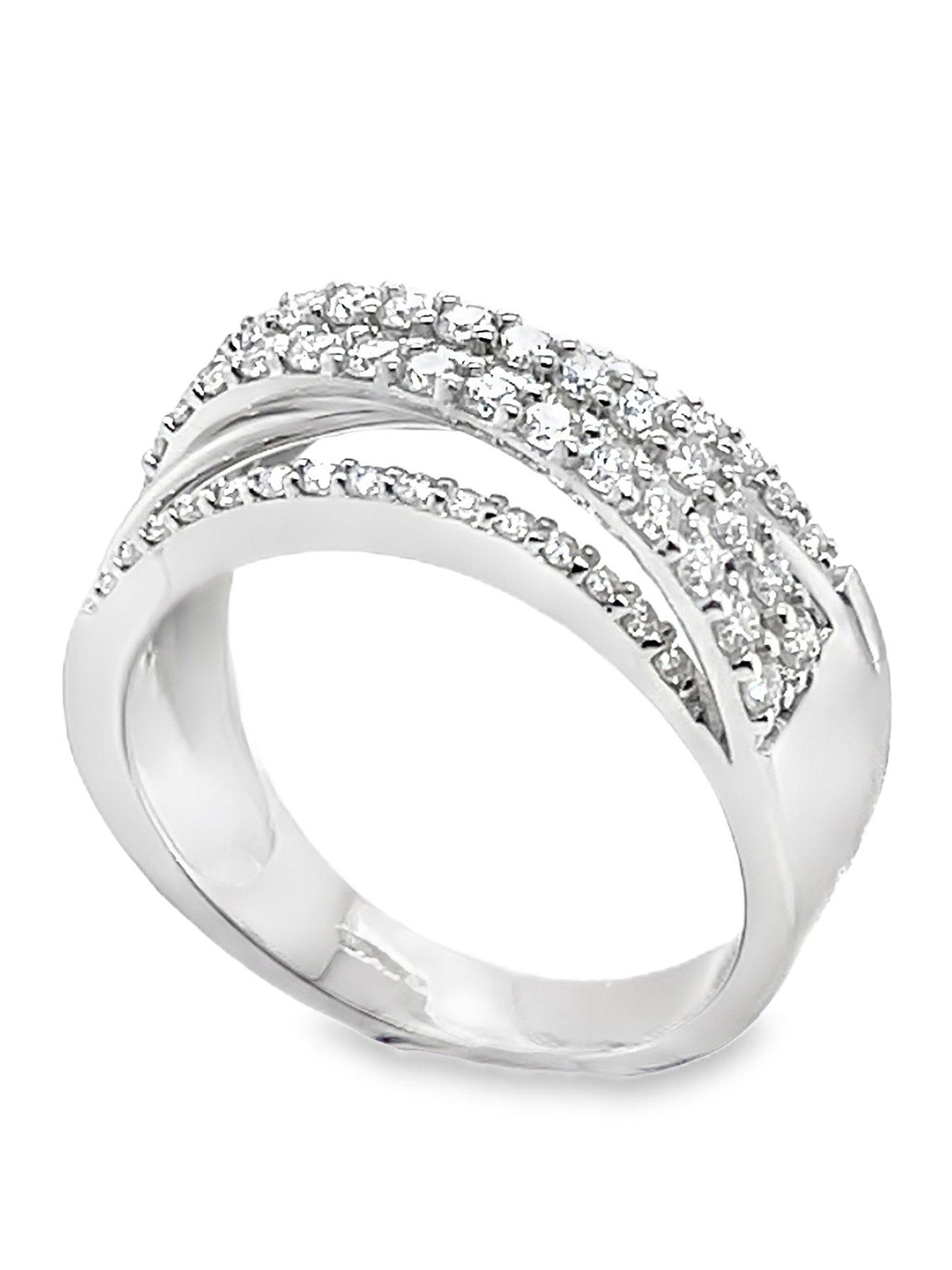 Moissanite 9KW Moissanite Twist Ring