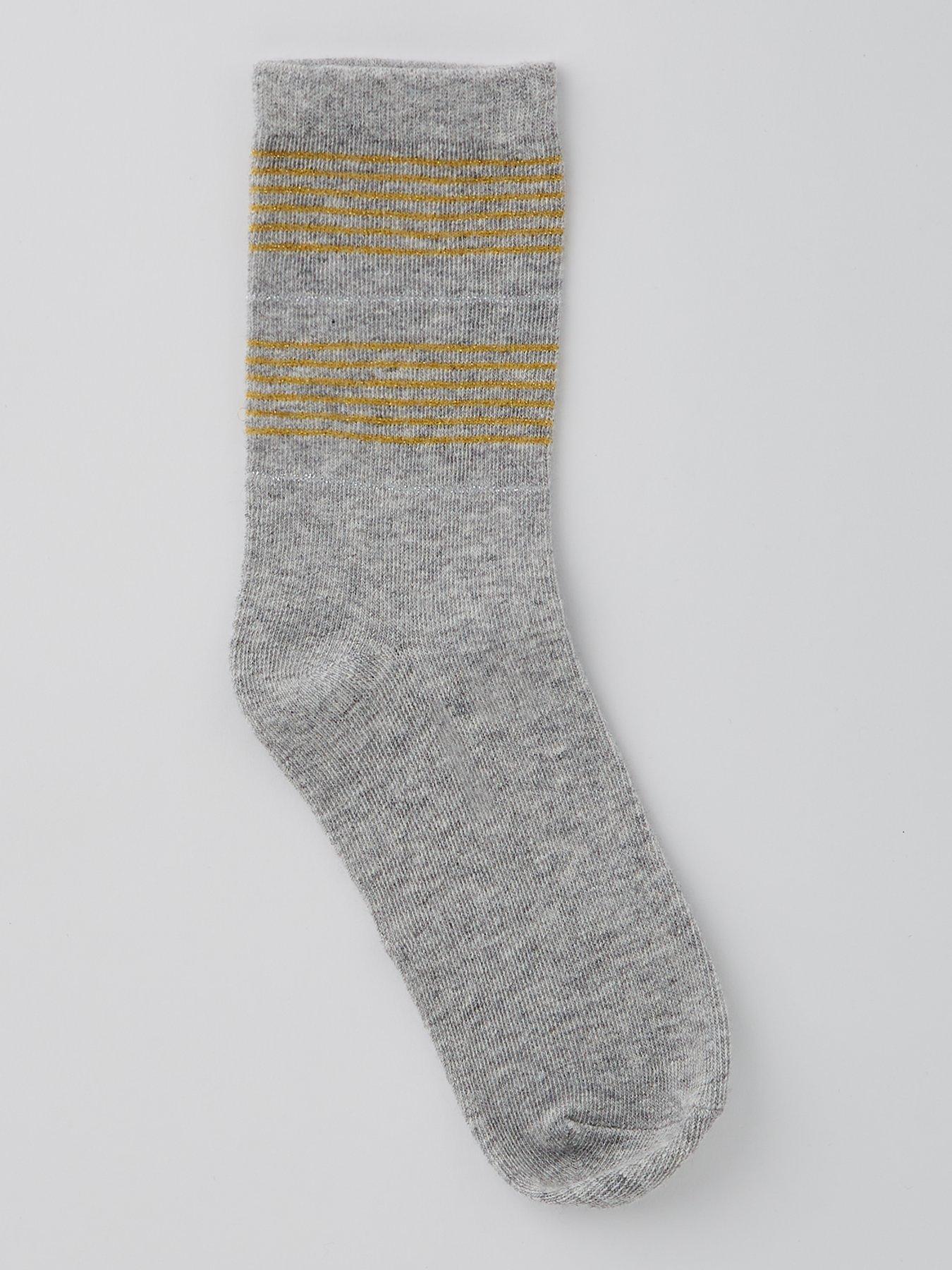 Image 3 of 4 of Everyday 5Pk Printed Lurex Ankle Socks - Multi
