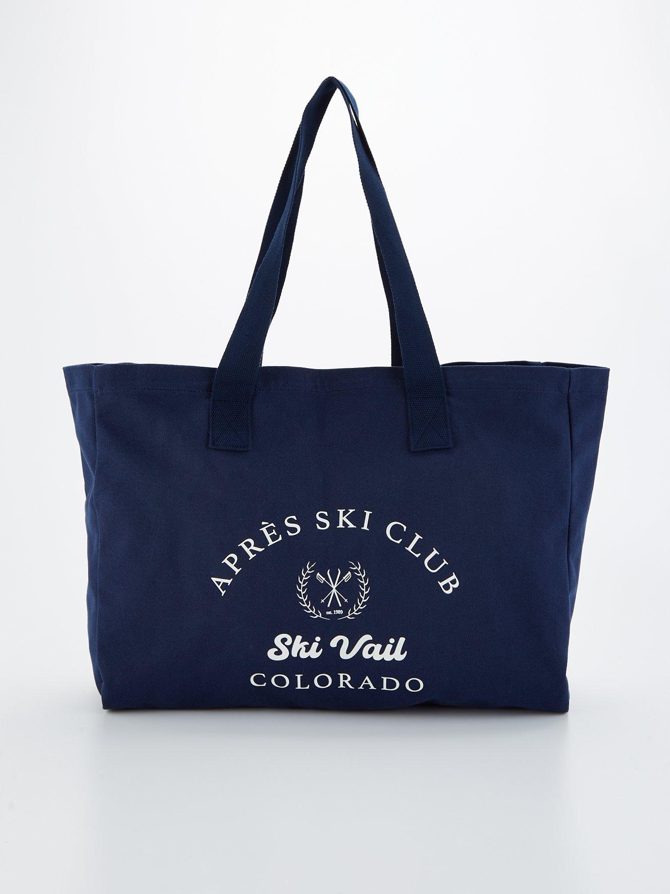 undefined Printed Slogan Canvas Tote Bag