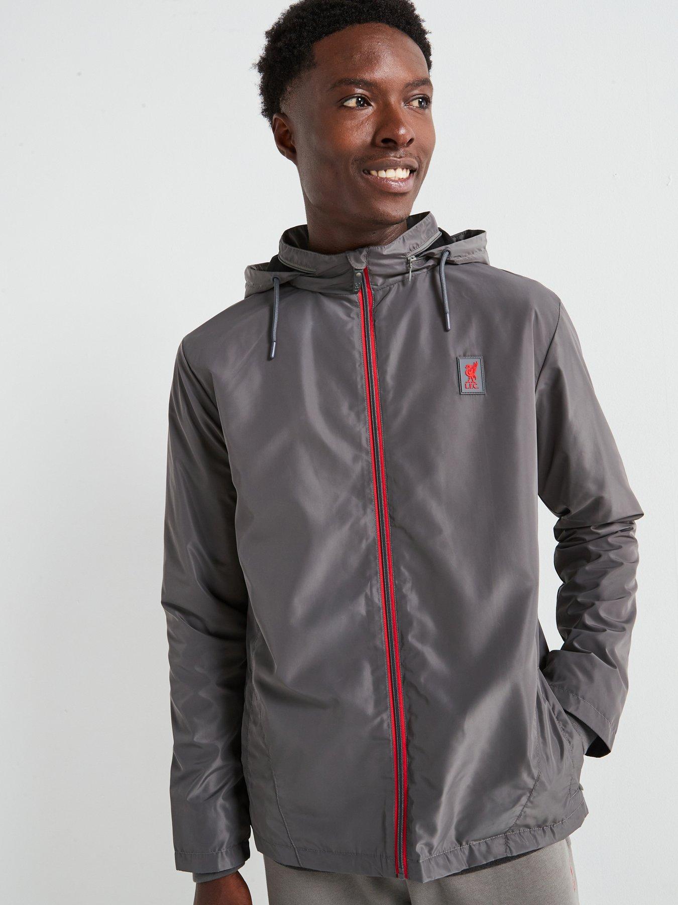 undefined Liverpool Football Club Mens Windcheater - Charcoal