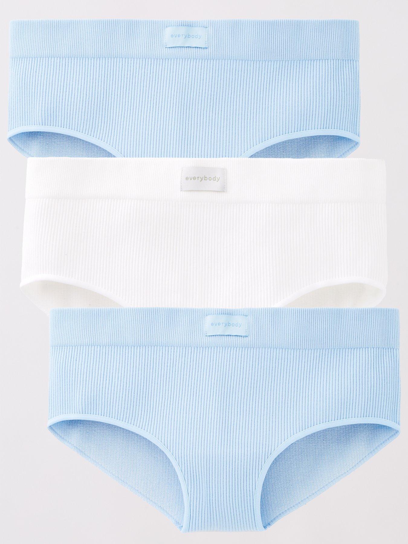 undefined 3pk Seamless Hipster Briefs - Blue