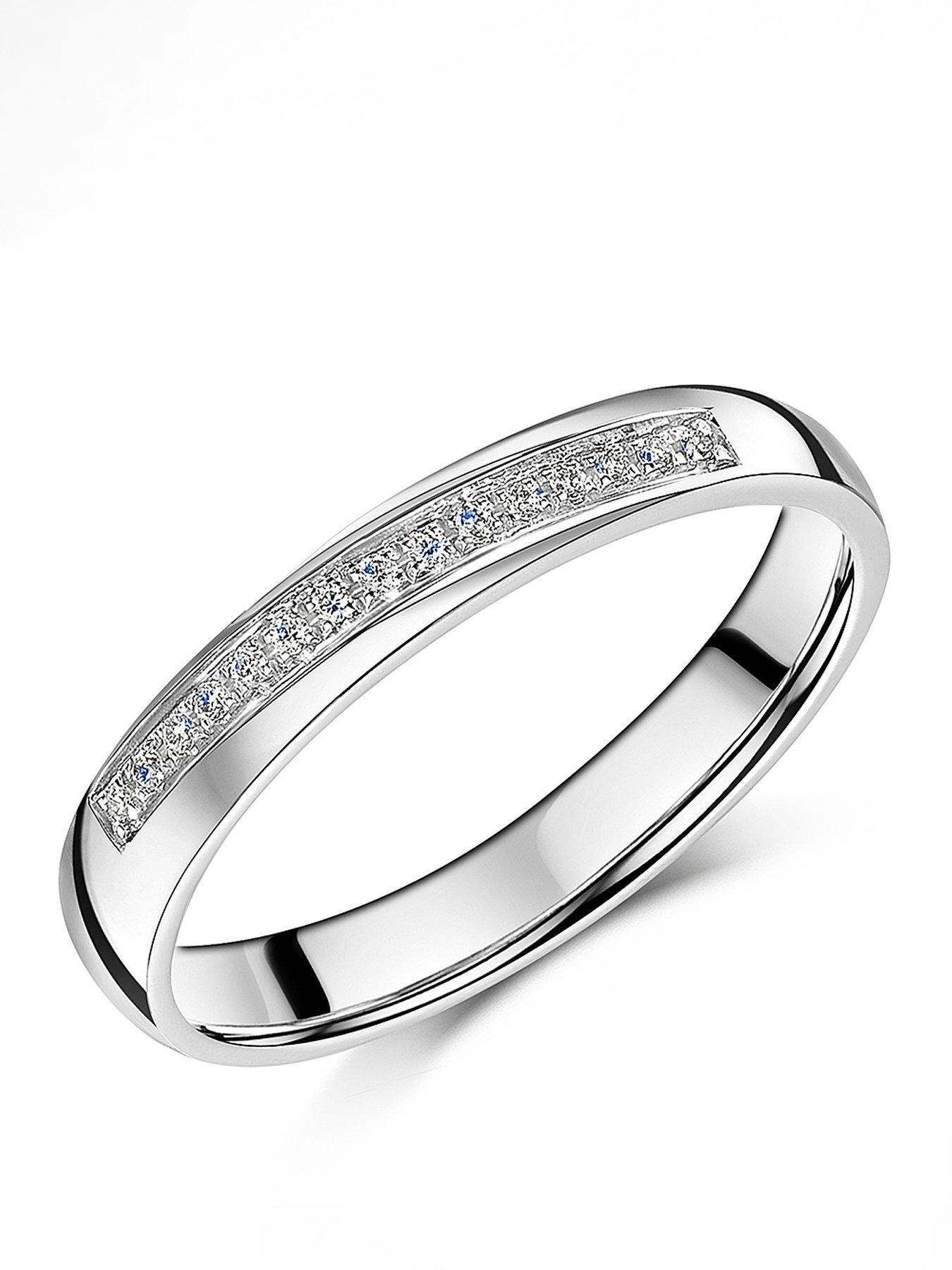 The Love Collection 9ct White Gold Diamond Wedding Ring