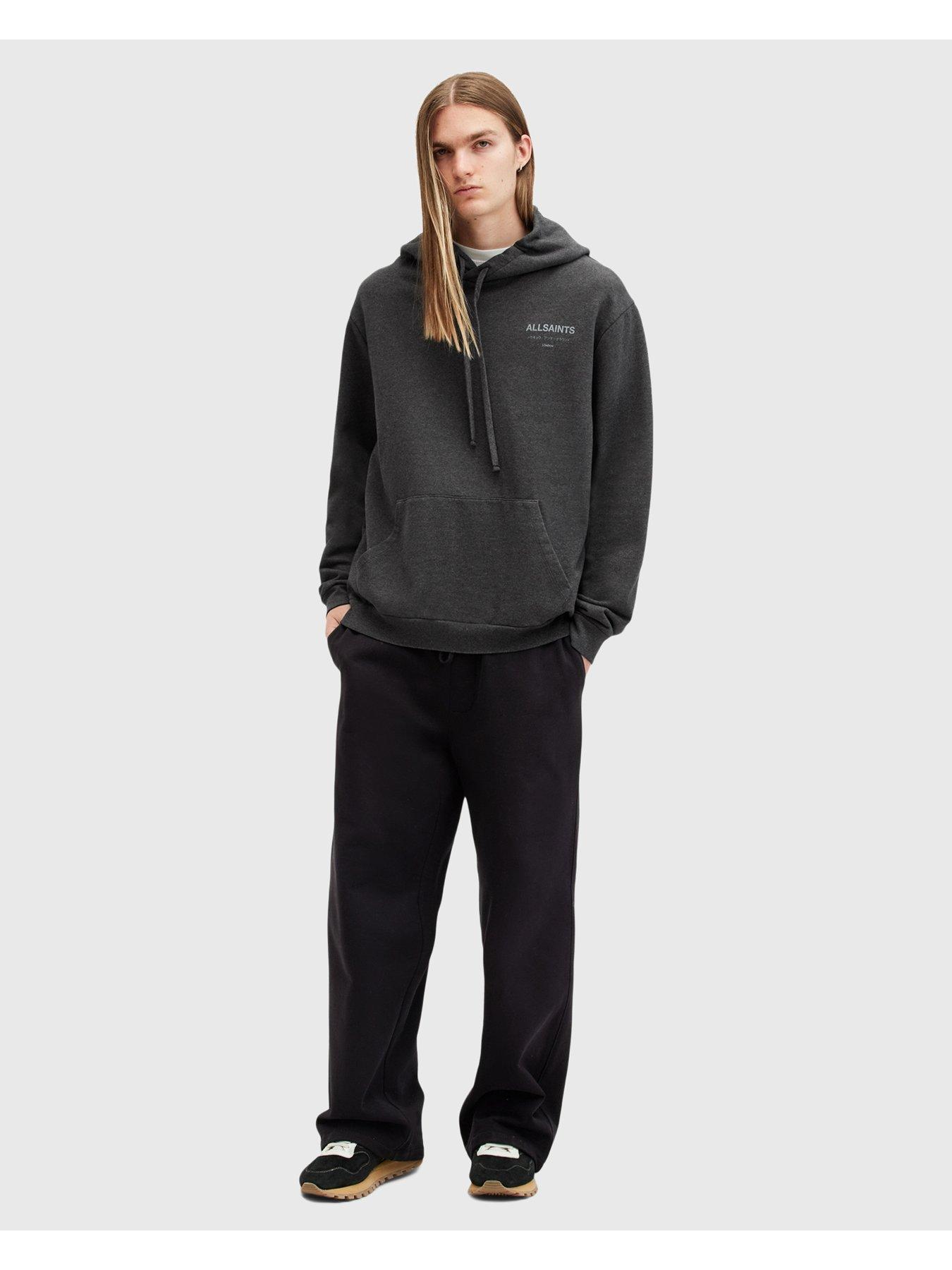 Image 3 of 5 of AllSaints Underground Overhead Hoodie - Grey