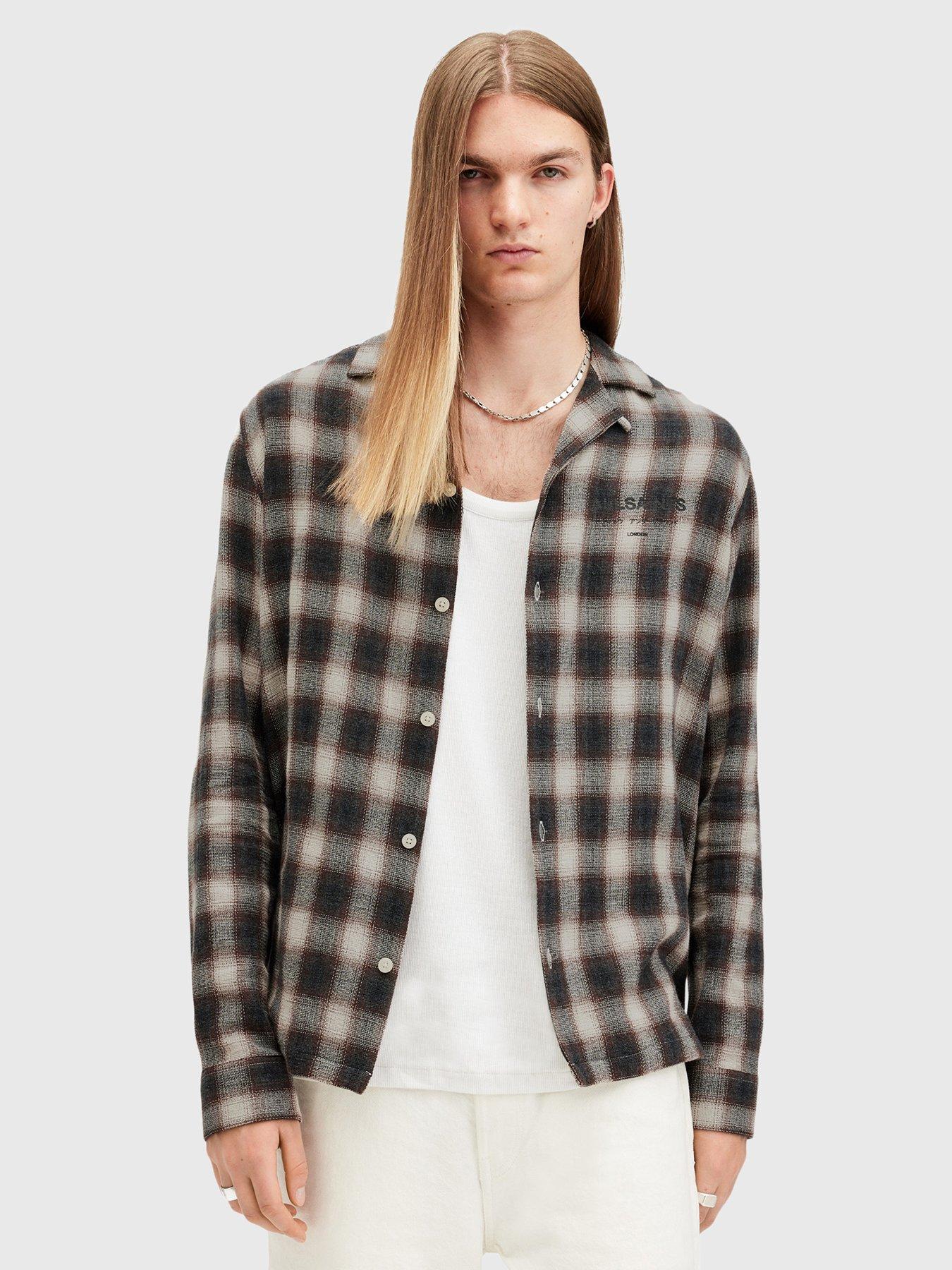 undefined Underground Back Print Check Shirt - Red
