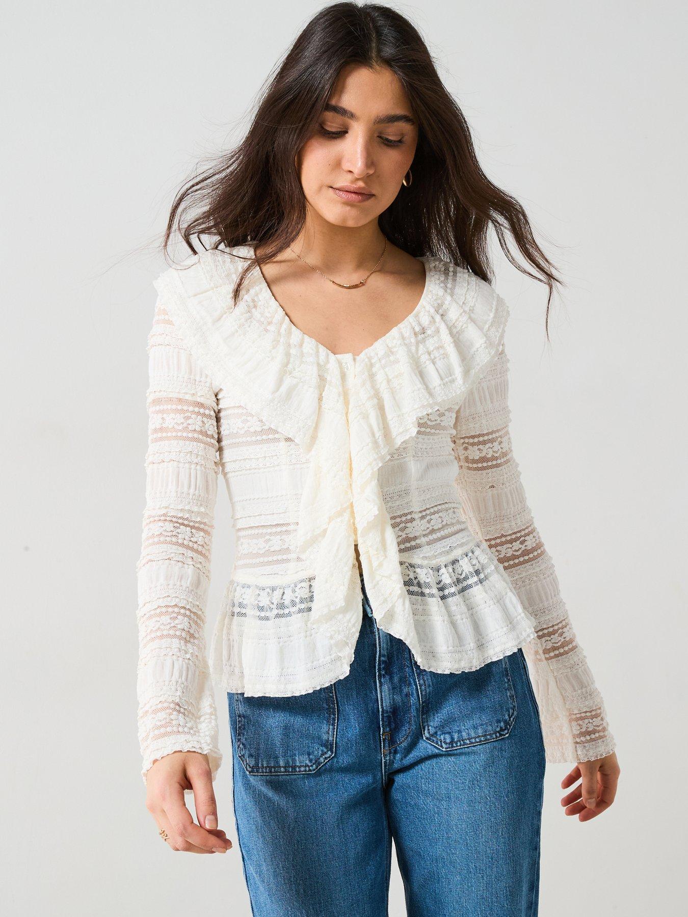 Image 1 of 5 of V by Very Lace Top