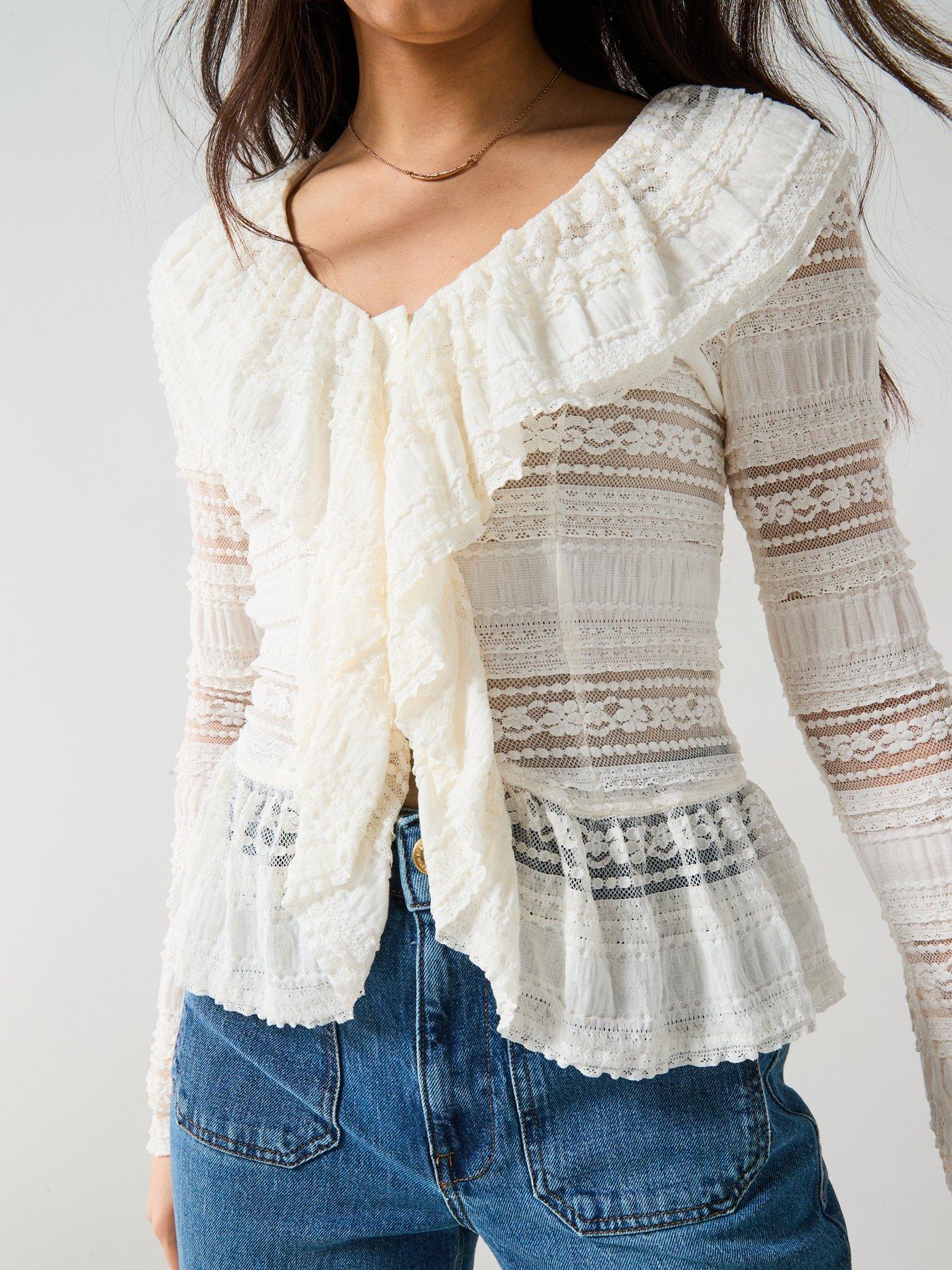 Image 4 of 5 of V by Very Lace Top
