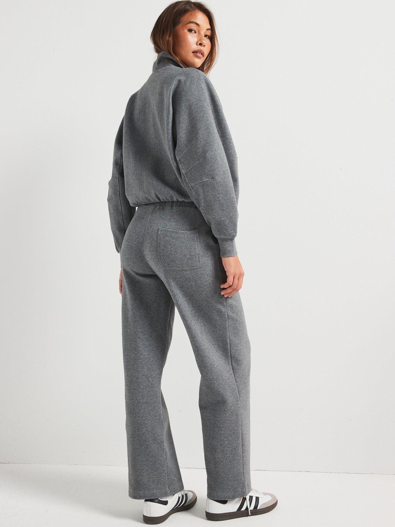 Image 2 of 5 of V by Very Wide Leg Co-Ord Bottom - Grey