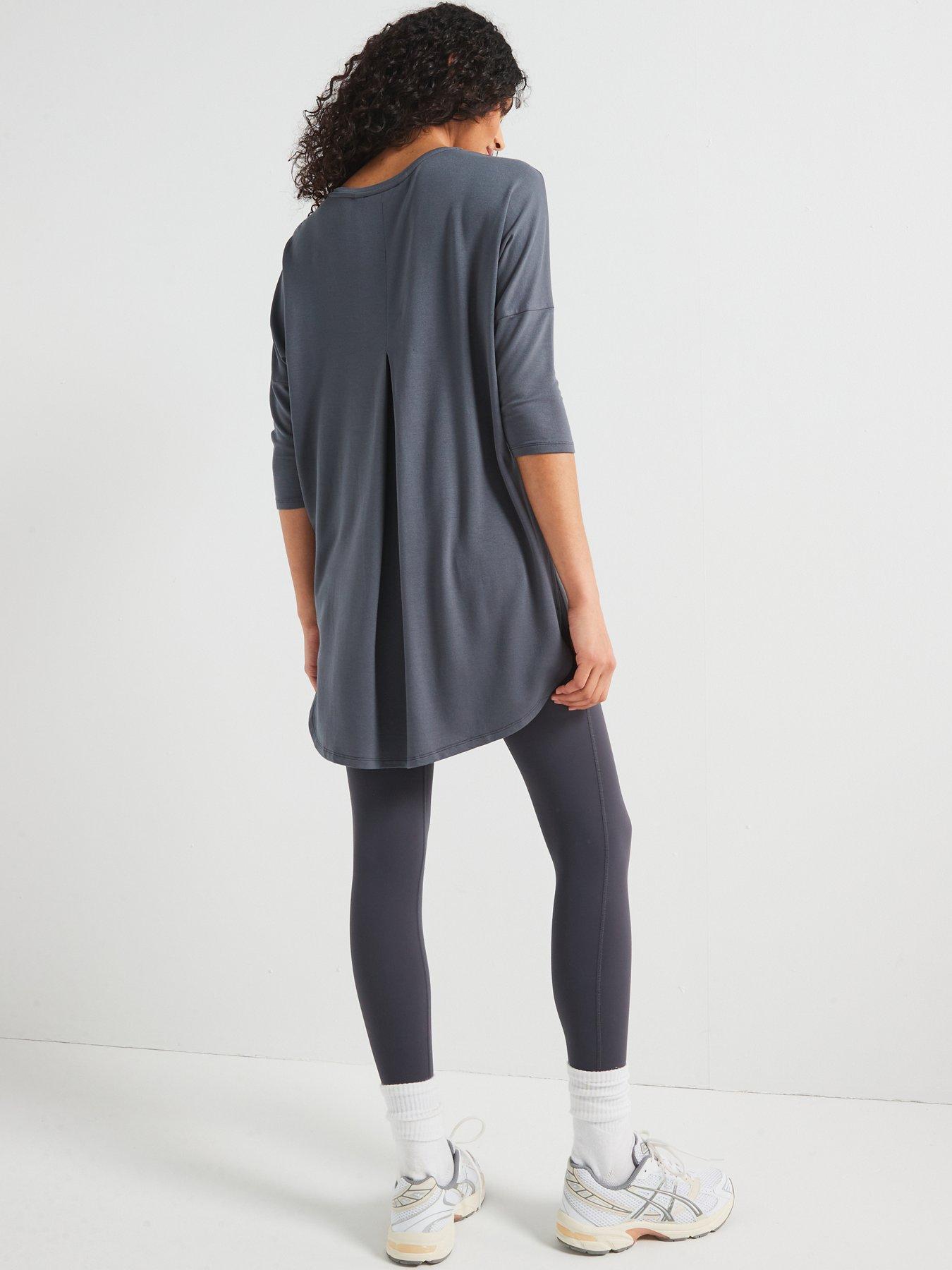 Image 2 of 6 of V by Very Longline Oversized Top - Grey
