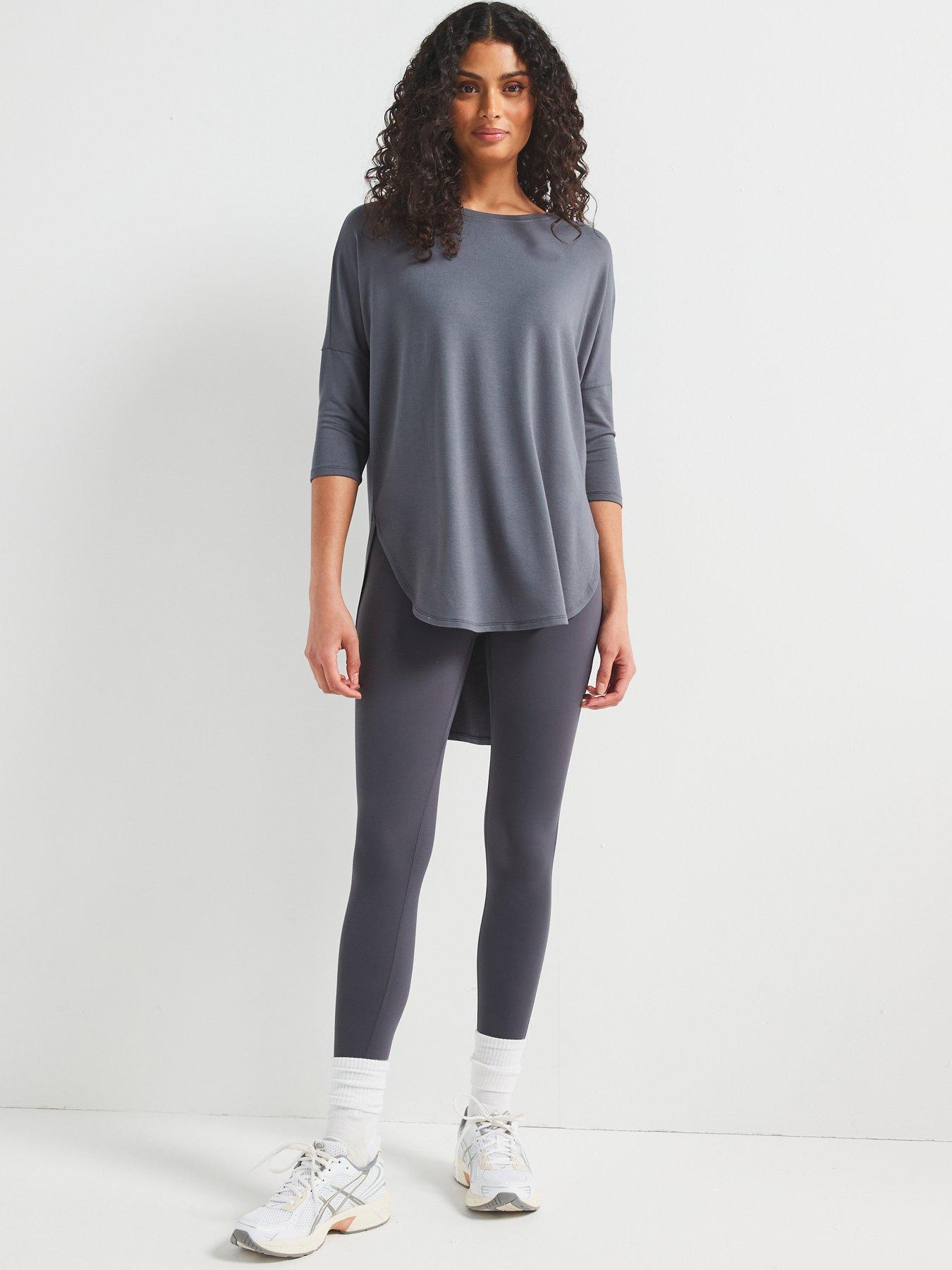 Image 6 of 6 of V by Very Longline Oversized Top - Grey