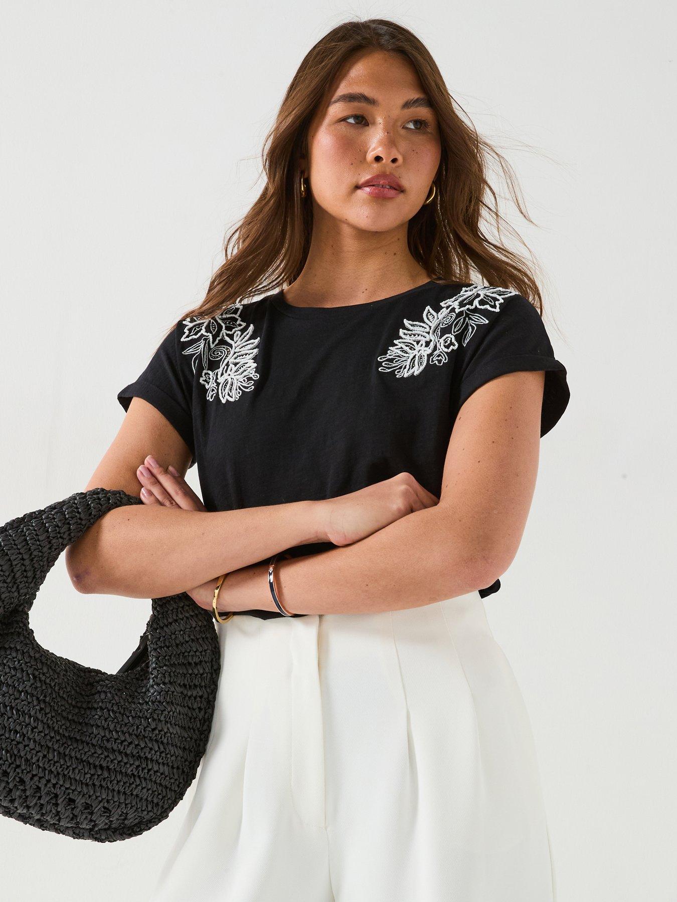 undefined Cutwork T-Shirt - Black