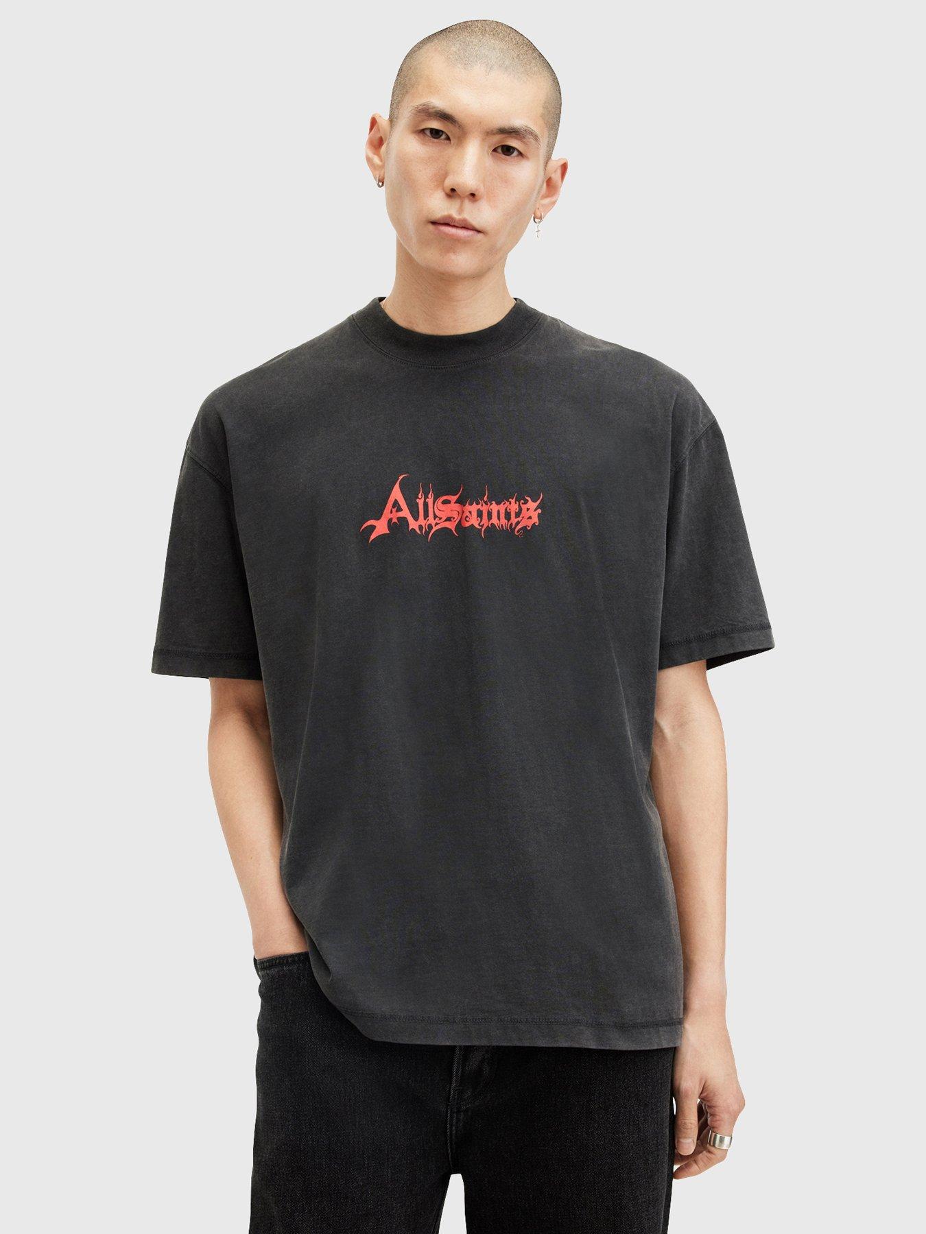 undefined Damienz Gothis Back Print T-Shirt - Black