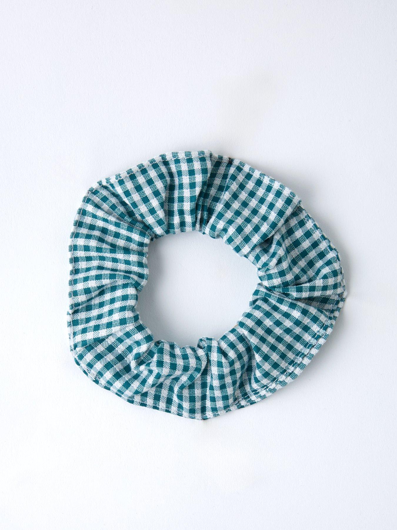 Image 4 of 5 of V by Very Girls Rib Collar Summer Gingham School Dress - Green