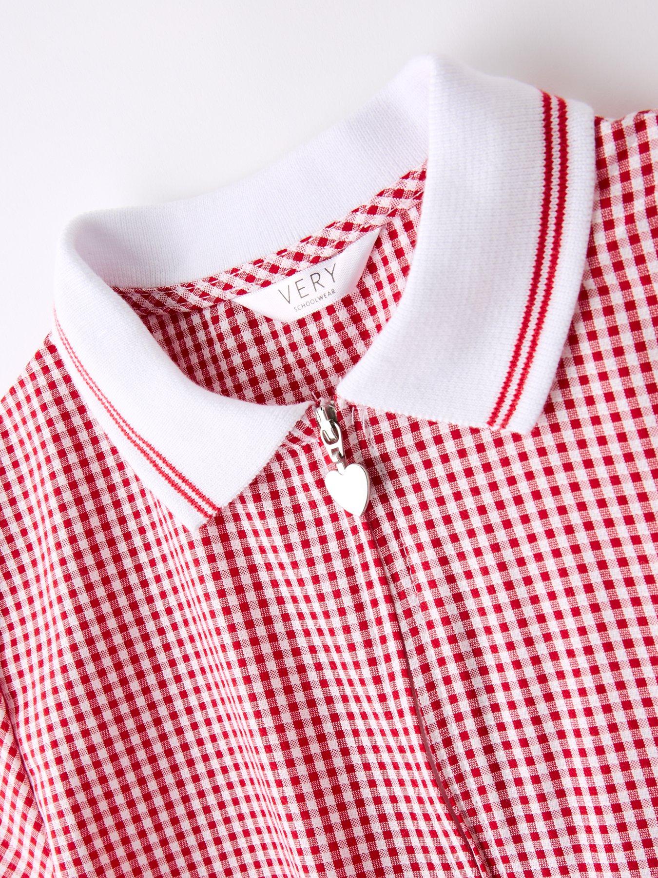 Image 3 of 5 of V by Very Girls Gingham Playsuit - Red