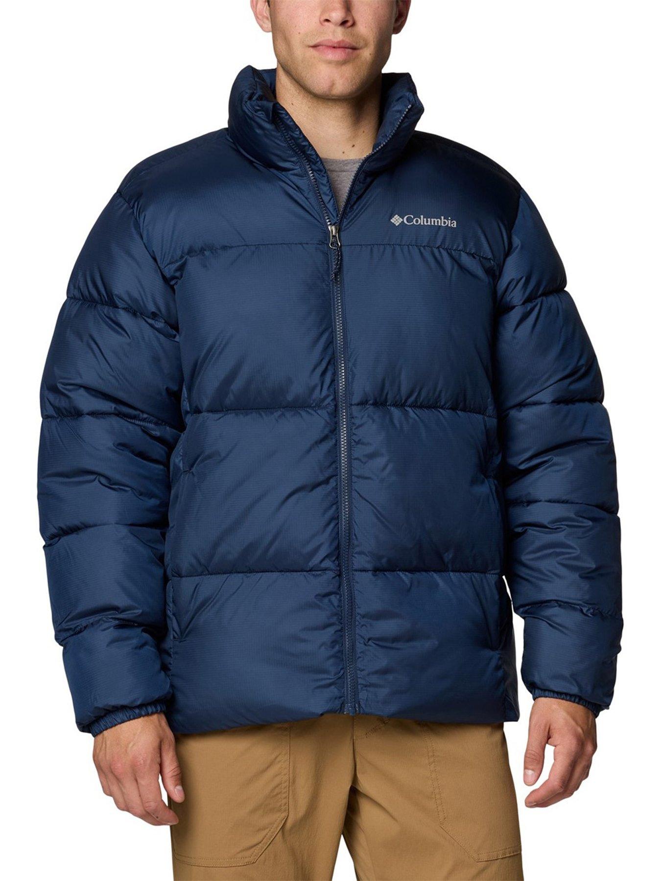 Columbia Mens Puffect Ii Hooded Jacket - Blue