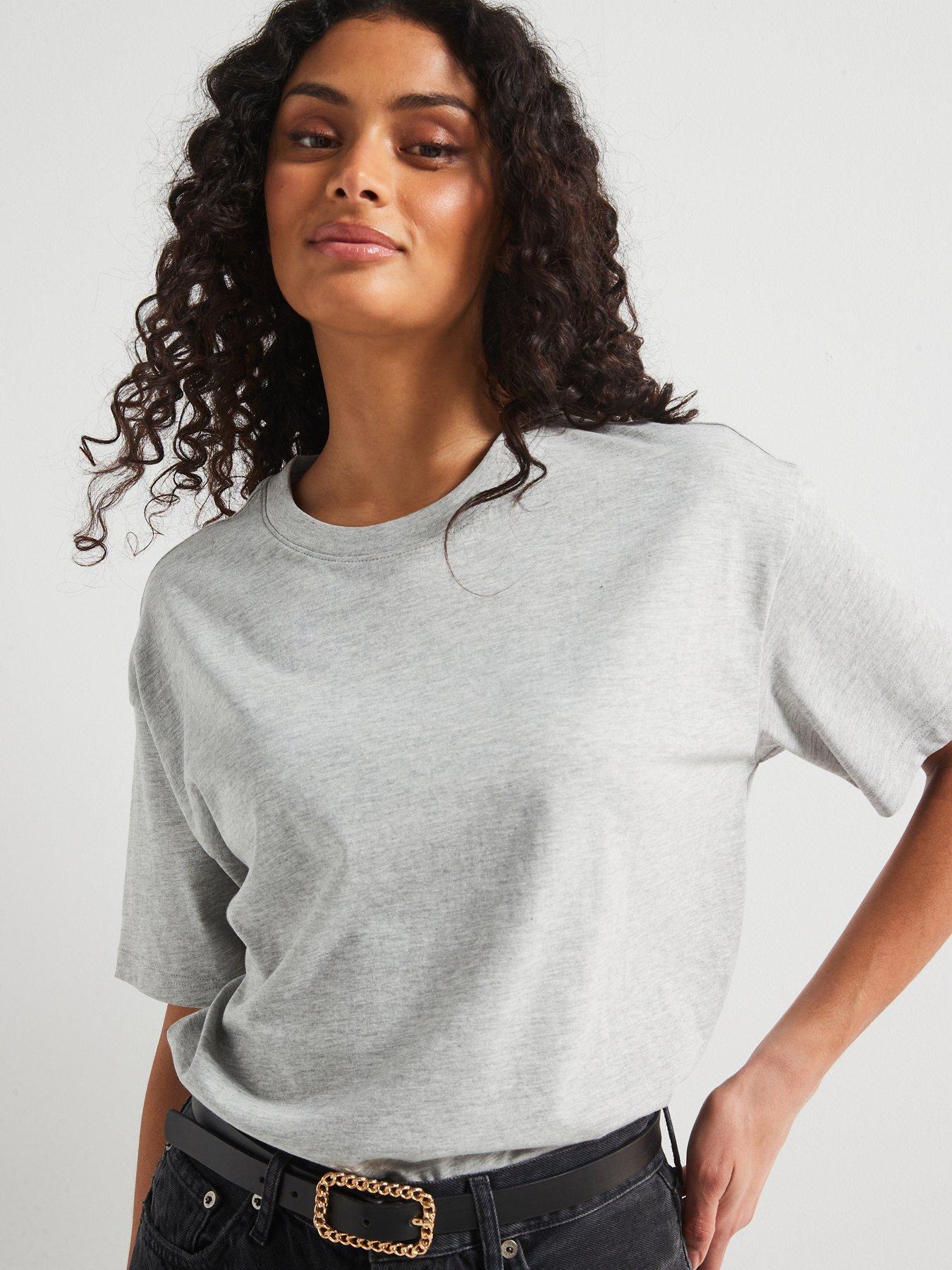 undefined Essential Oversized T-Shirt - Grey