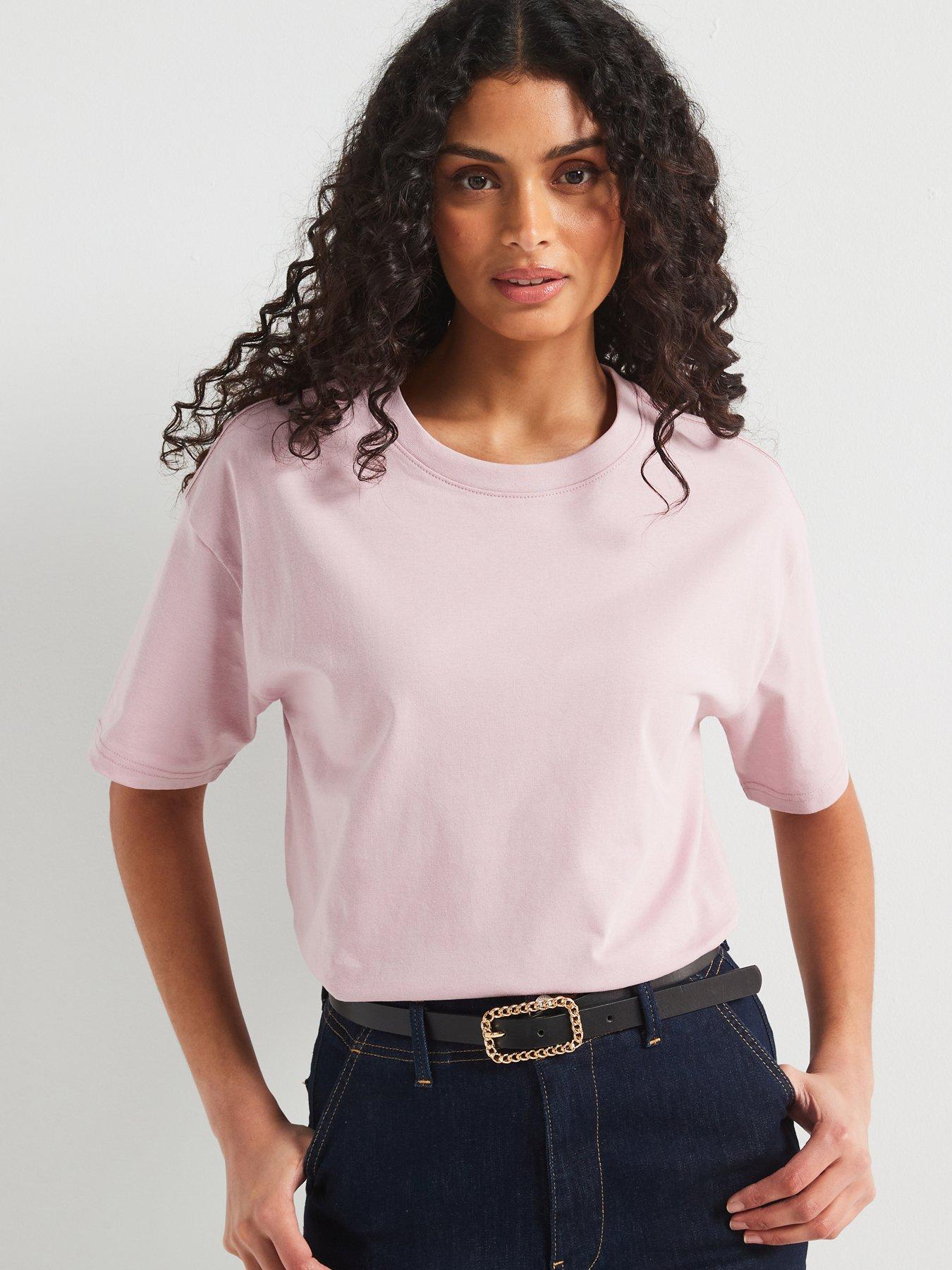 undefined Essential Oversized T-Shirt - Pink
