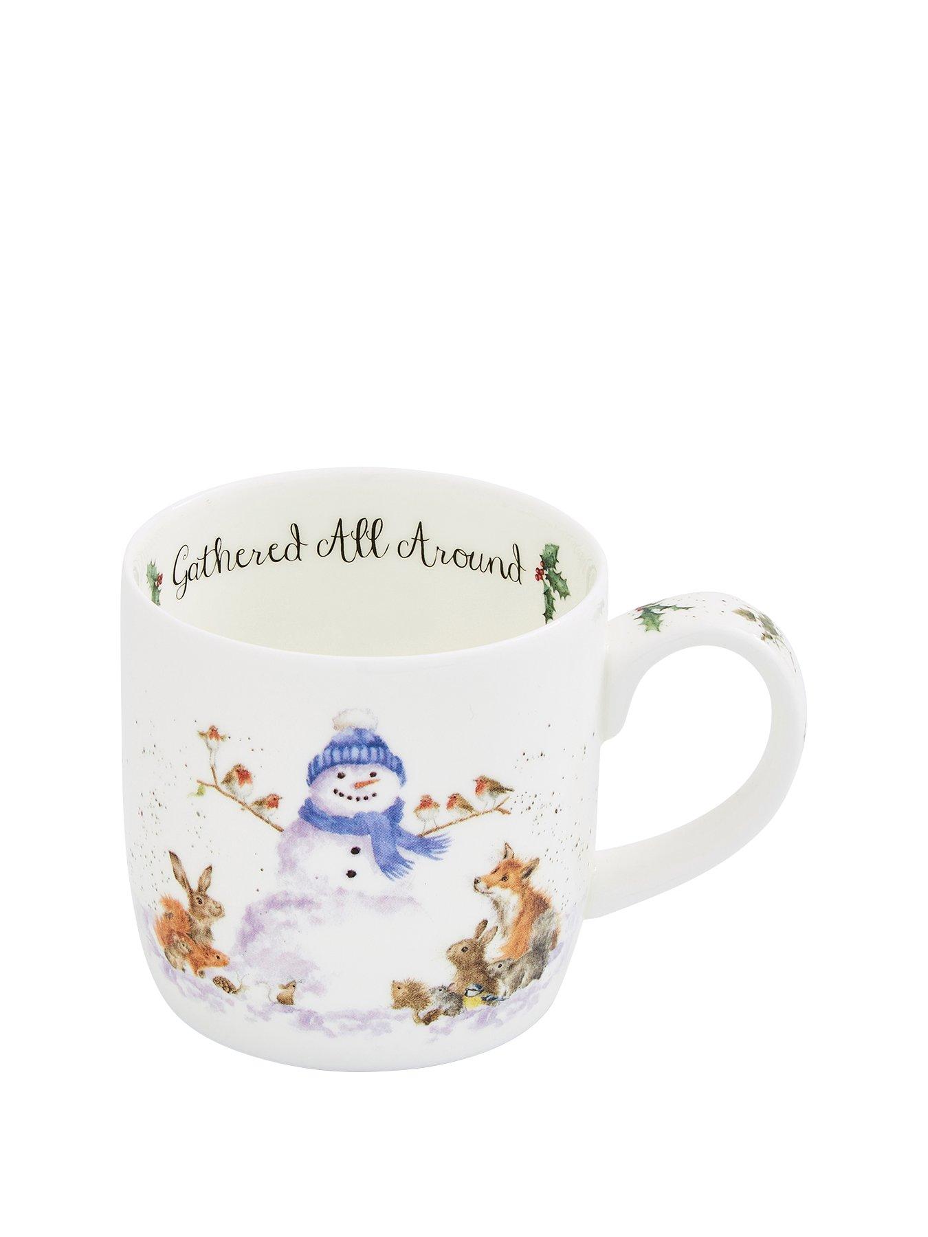 Image 2 of 5 of ROYAL WORCESTER Wrendale Gathered All Around Snowman Mug
