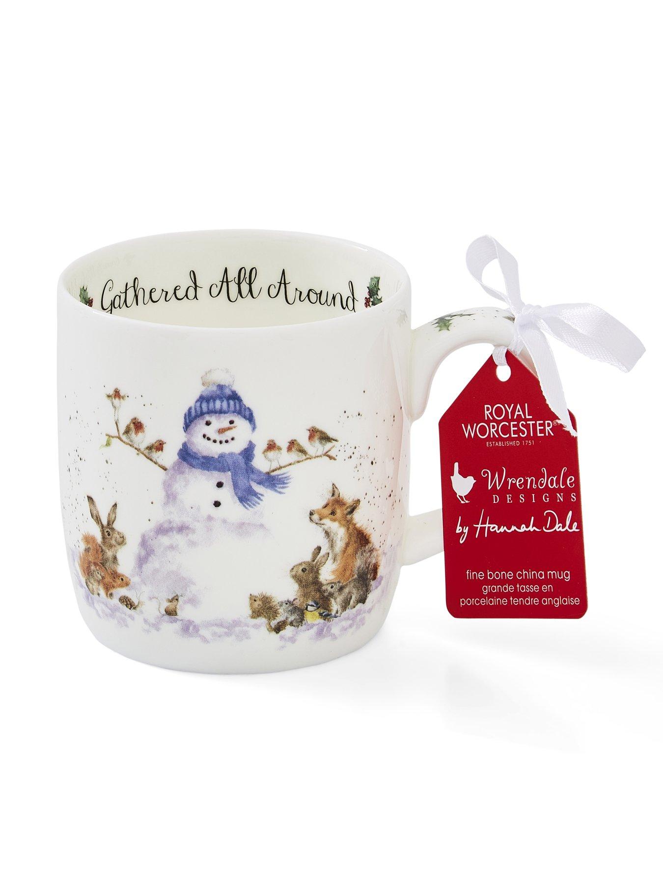 Image 4 of 5 of ROYAL WORCESTER Wrendale Gathered All Around Snowman Mug