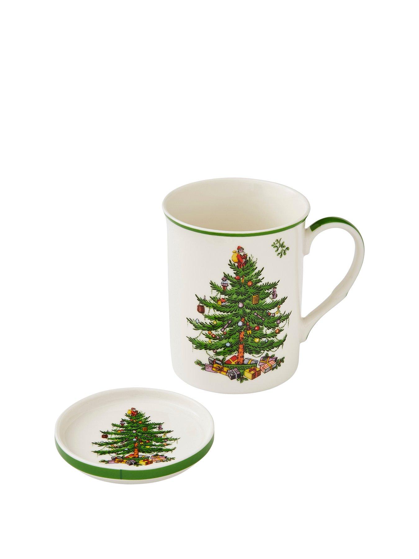 Image 2 of 4 of Spode Christmas Tree Mug and Coaster Set