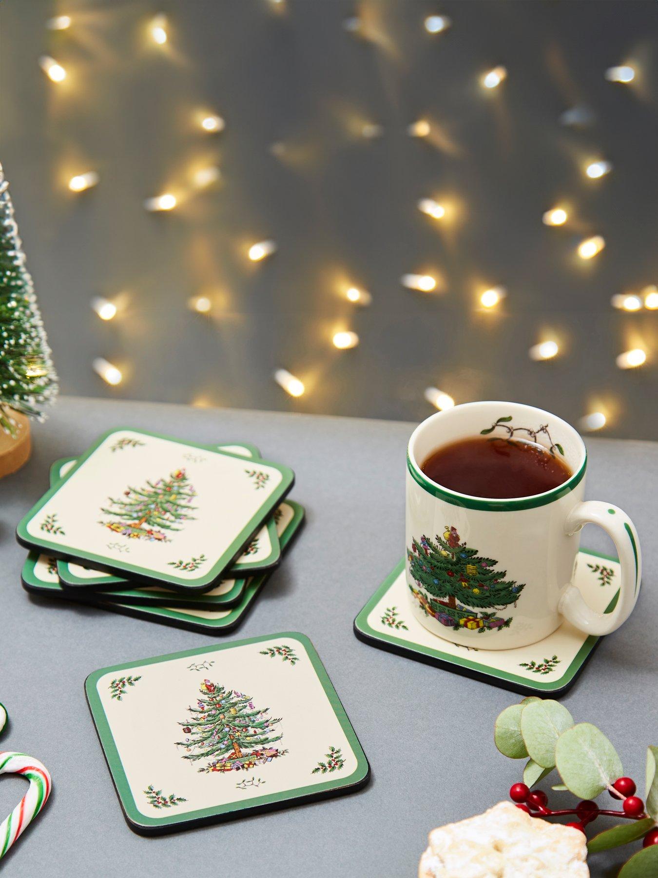 pimpernel Christmas Tree Coasters - Set of 6