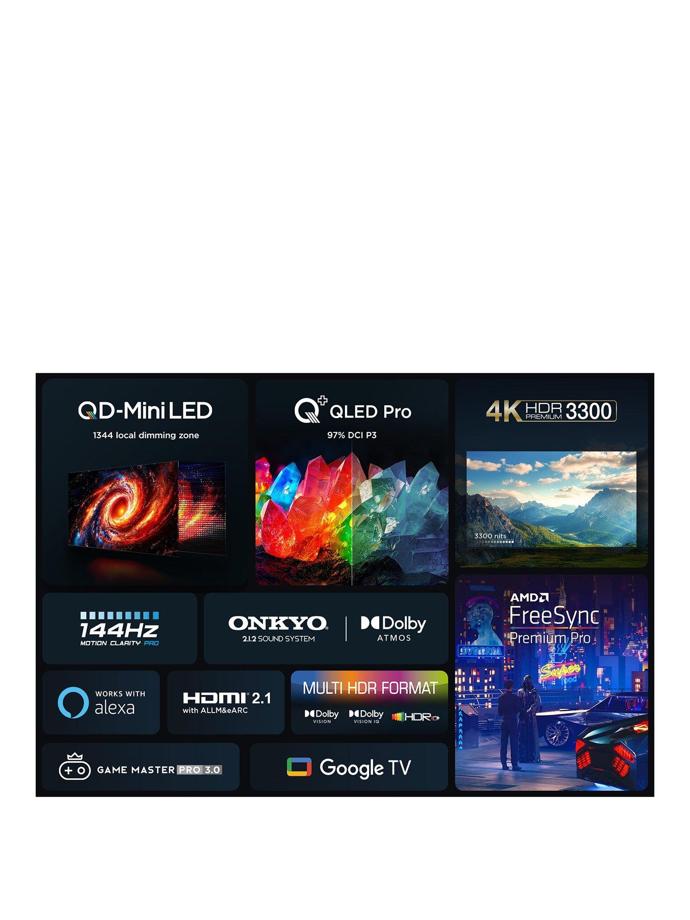 Image 3 of 7 of TCL 98C855K, 98 inch, 4K HDR,&nbsp;144HZ QD-Mini LED TV with Google TV and Game Master Pro 3.0