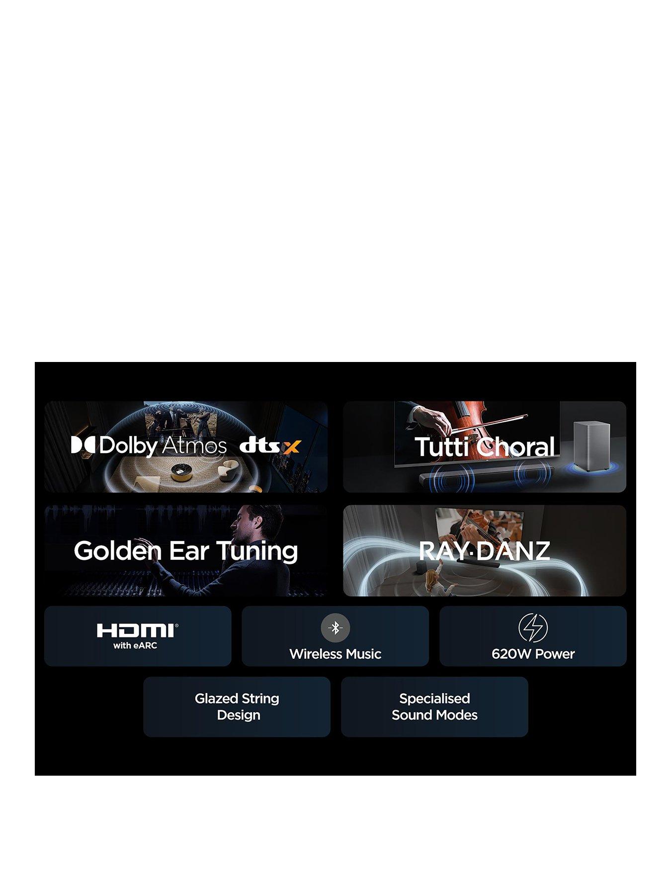 Image 2 of 8 of TCL Q75HE 5.1.2 Immersive Dolby Atmos &amp; DTS-X Soundbar