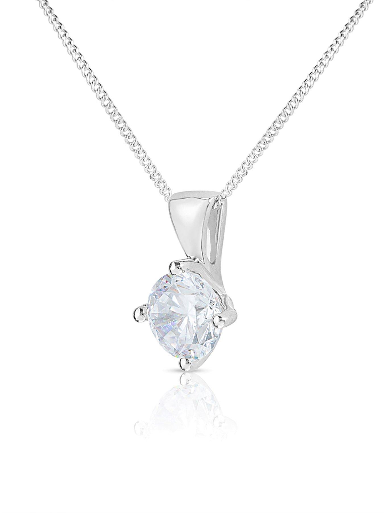 Image 3 of 5 of Love DIAMOND Diamond Solitaire Pendant Necklace G VS+ Lab Grown