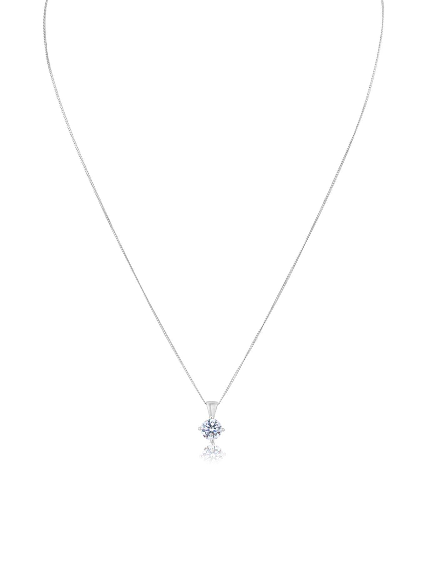 Image 4 of 5 of Love DIAMOND Diamond Solitaire Pendant Necklace G VS+ Lab Grown