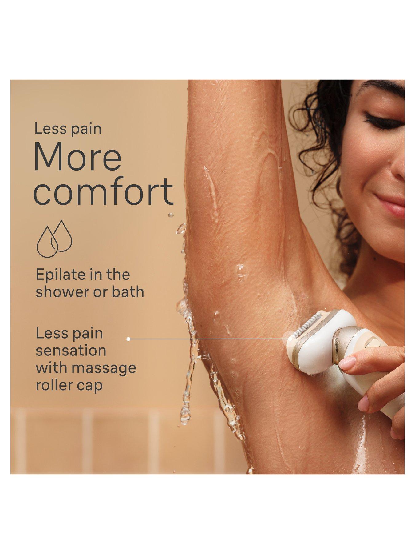 Image 5 of 7 of Braun Silk-&eacute;pil 9 Flex, Epilator For Easy Hair Removal, 9-041 3D -&nbsp;White/Gold