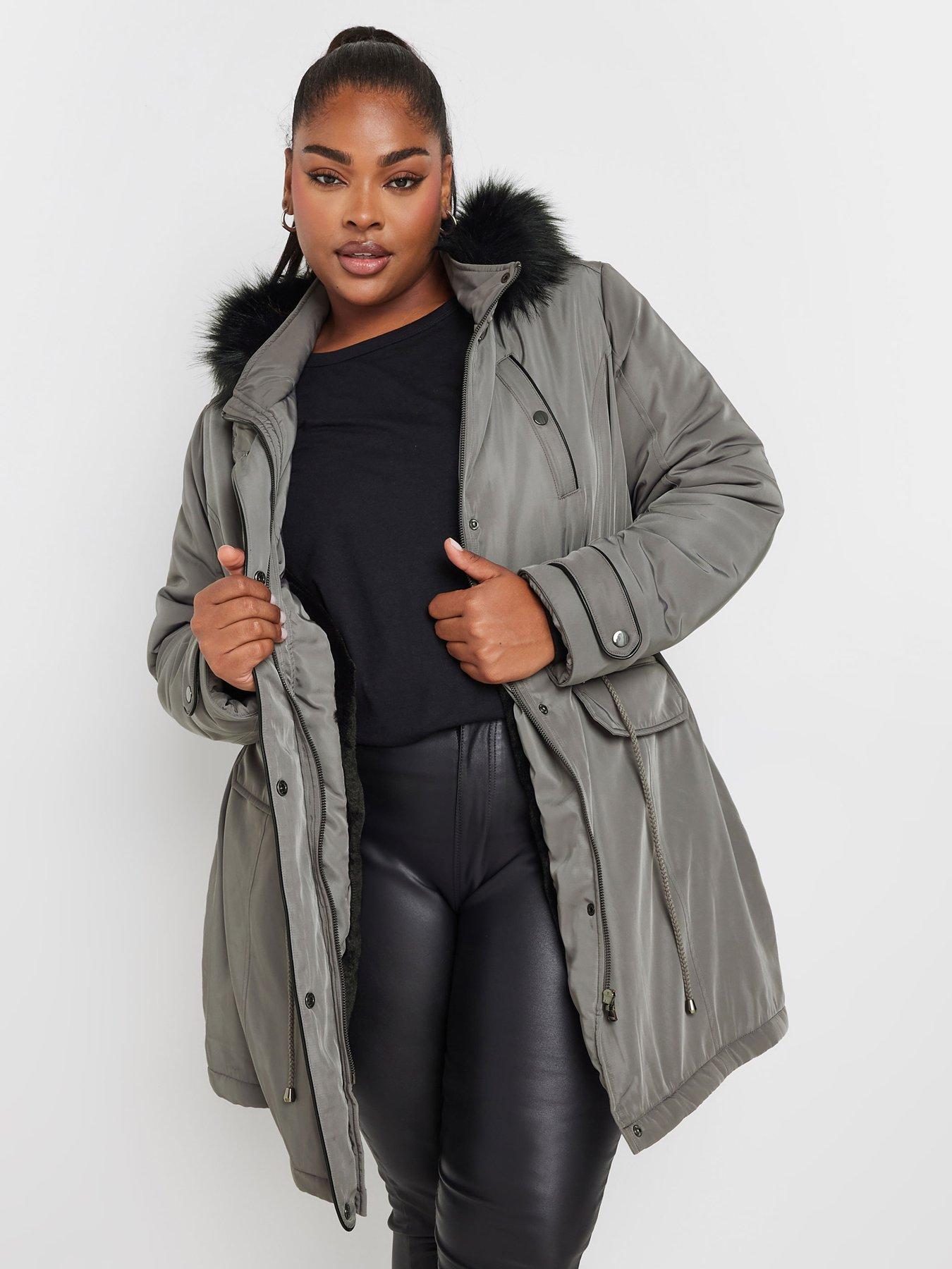 Coats Jackets Plus Size Grey Women Very