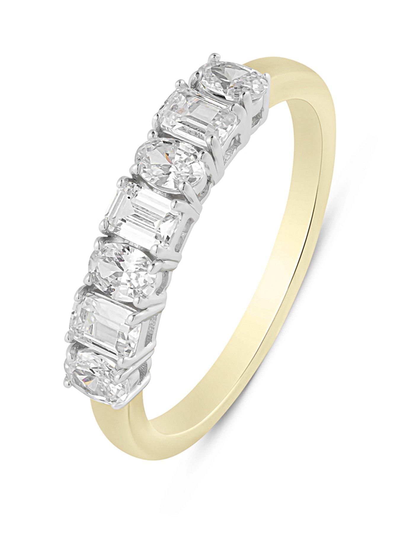 Image 1 of 5 of Love DIAMOND Diamond 7 Stone Shaped Ring
