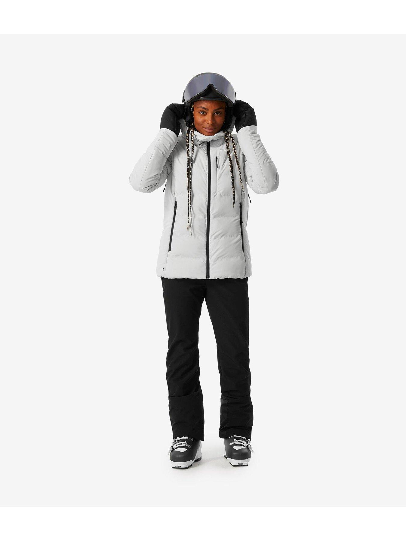 Women s Warm Ski Jacket 900 Beige