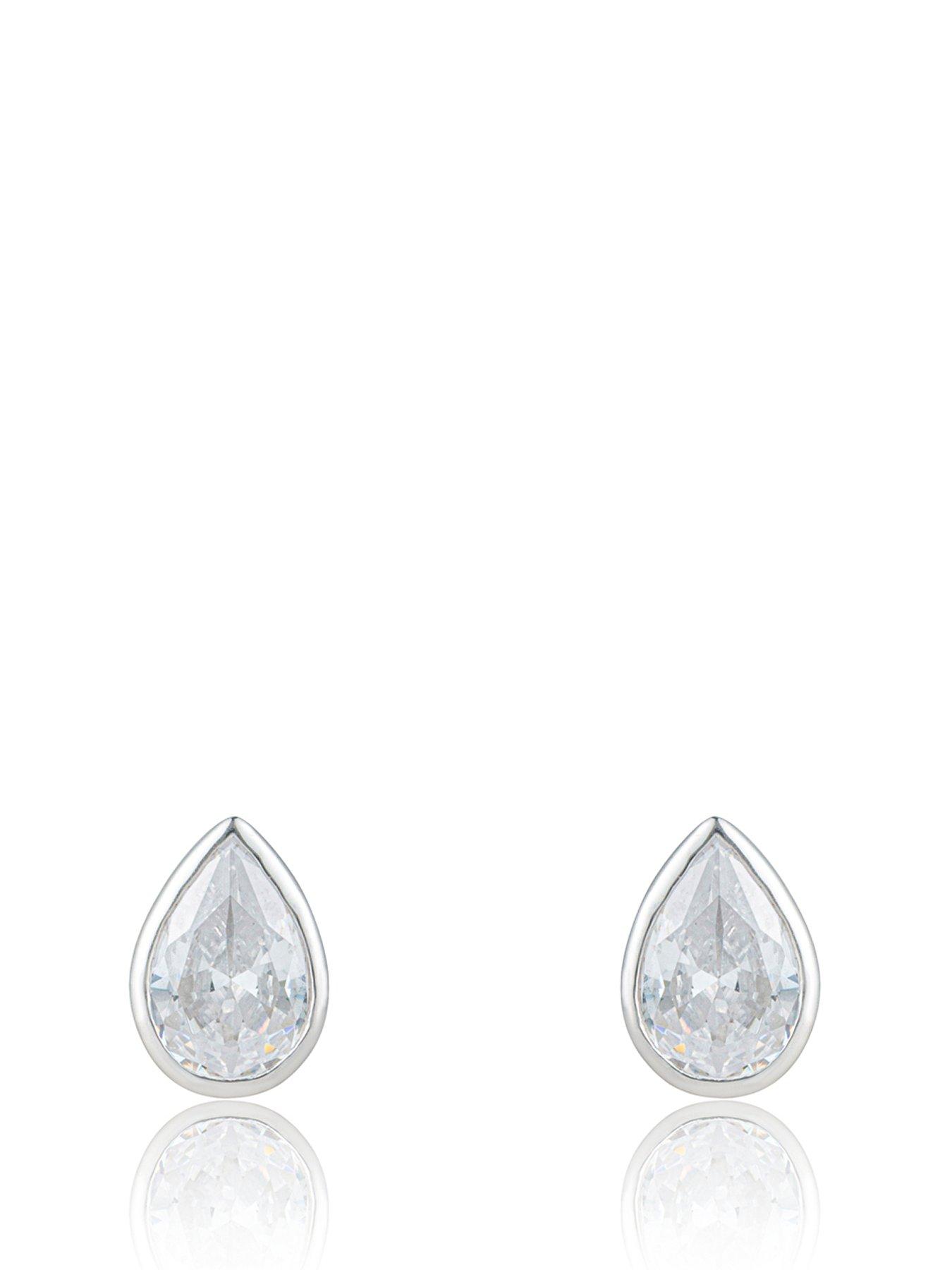 Love DIAMOND Diamond Pear Shaped Earrings Studs G VS+ Lab Grown