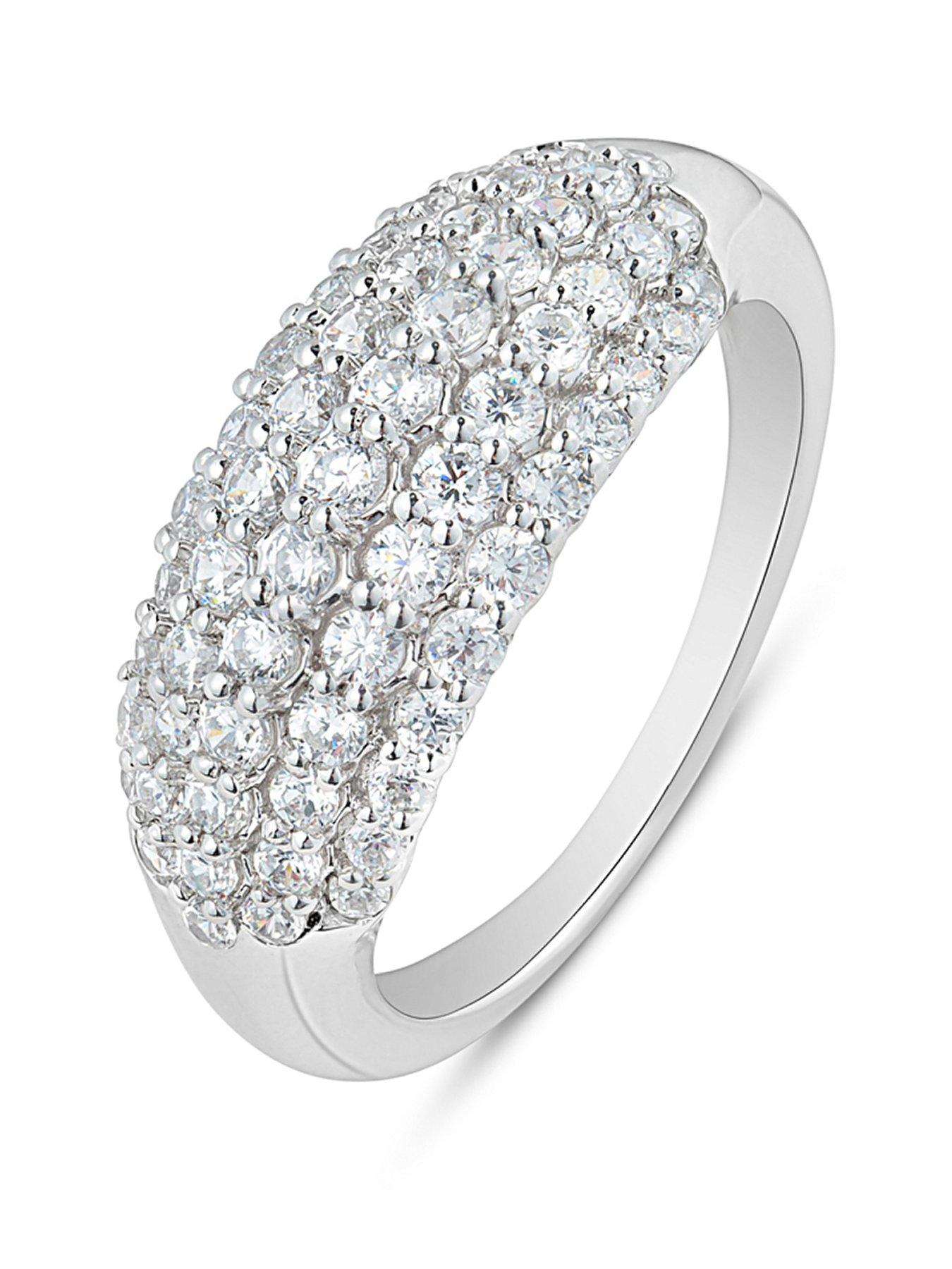 Love DIAMOND Big Show Diamond Cluster Ring G VS+ Lab Grown