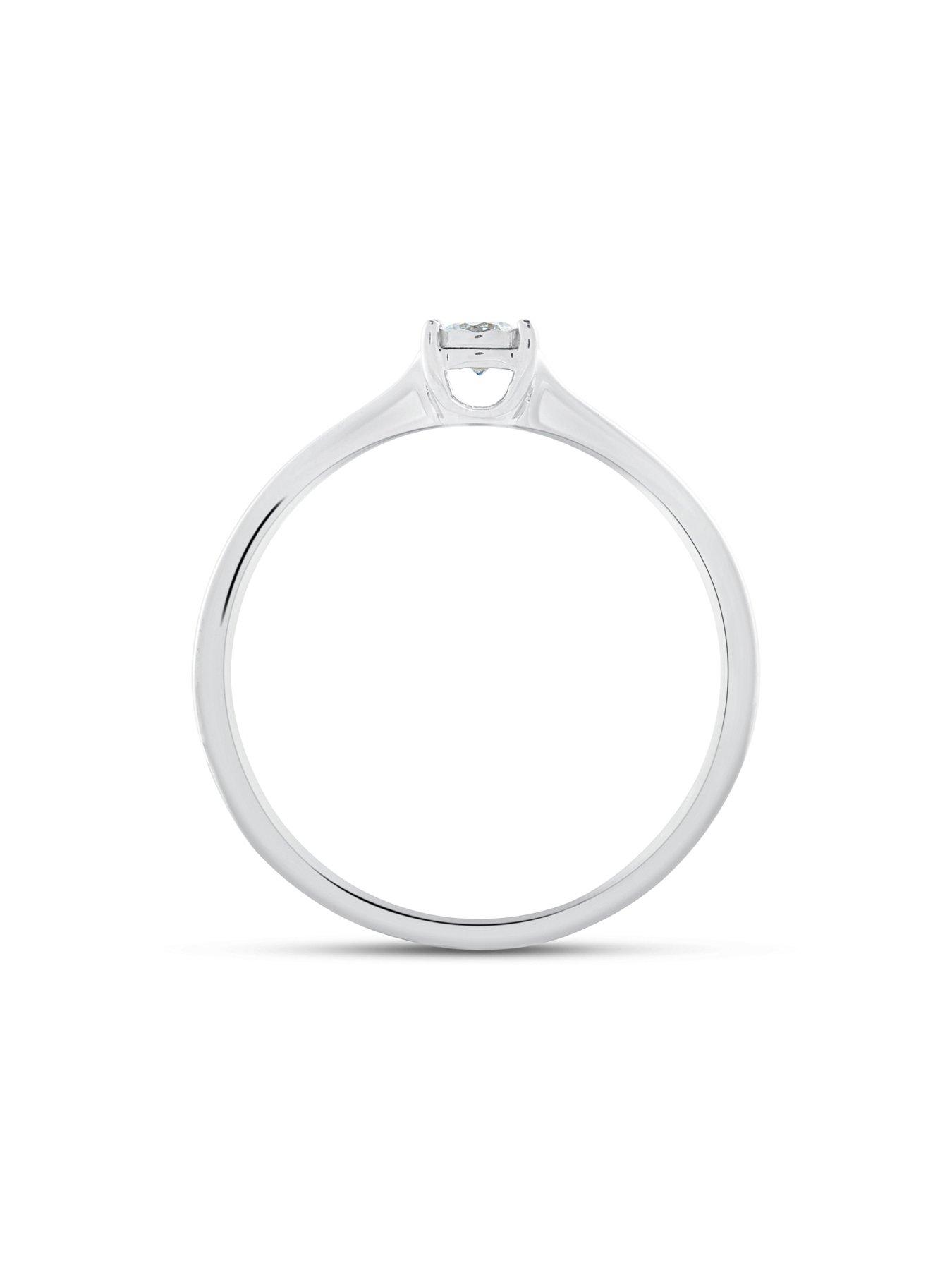 Image 5 of 5 of Love DIAMOND Diamond Illusion Solitaire Ring Lab Grown