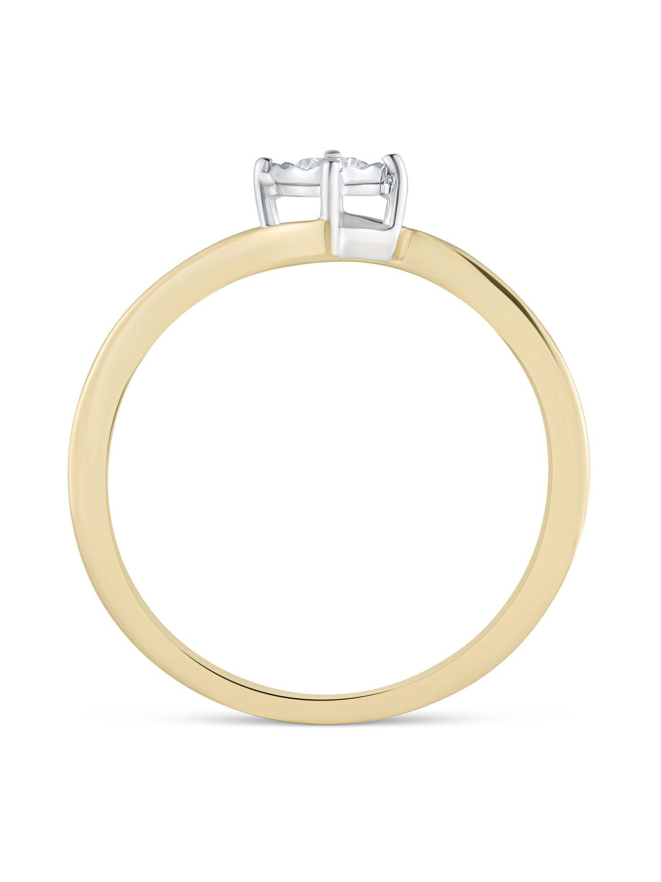 Image 5 of 5 of Love DIAMOND Diamond Illusion Solitaire Ring G VS+ Lab Grown